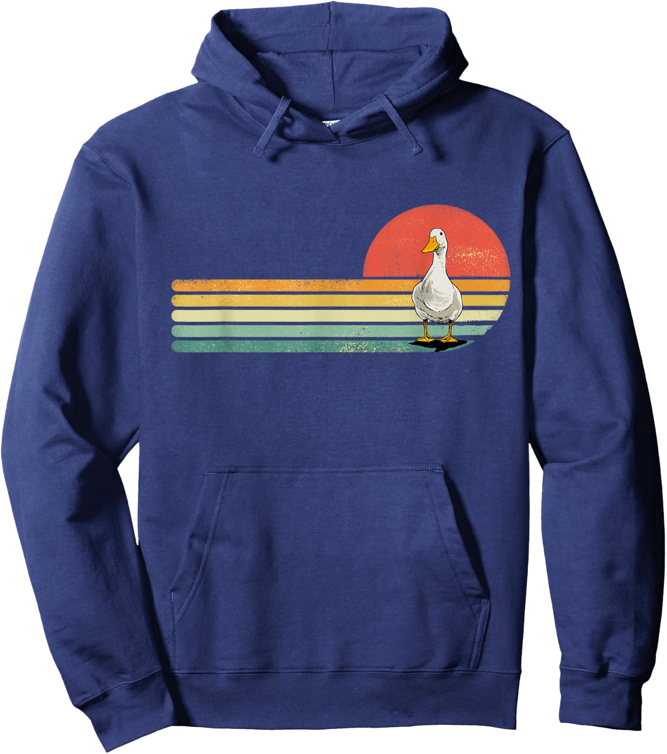 Duck Shirt Retro Style Farm Animal Duck Duck Lover Hoodie - Hoodie | Navy