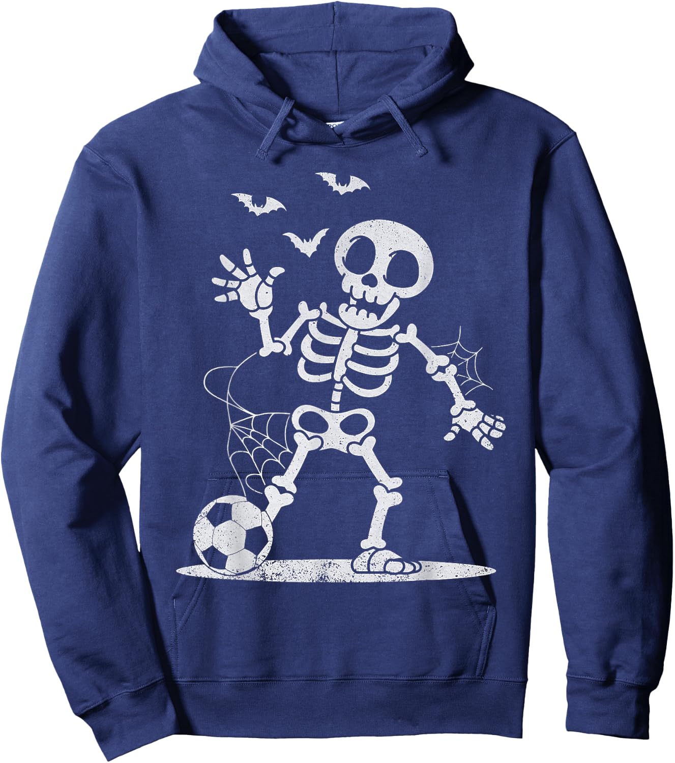 Soccer Skeleton Halloween Men Boys Soccer Player Halloween Hoodie - Hoodie | Navy