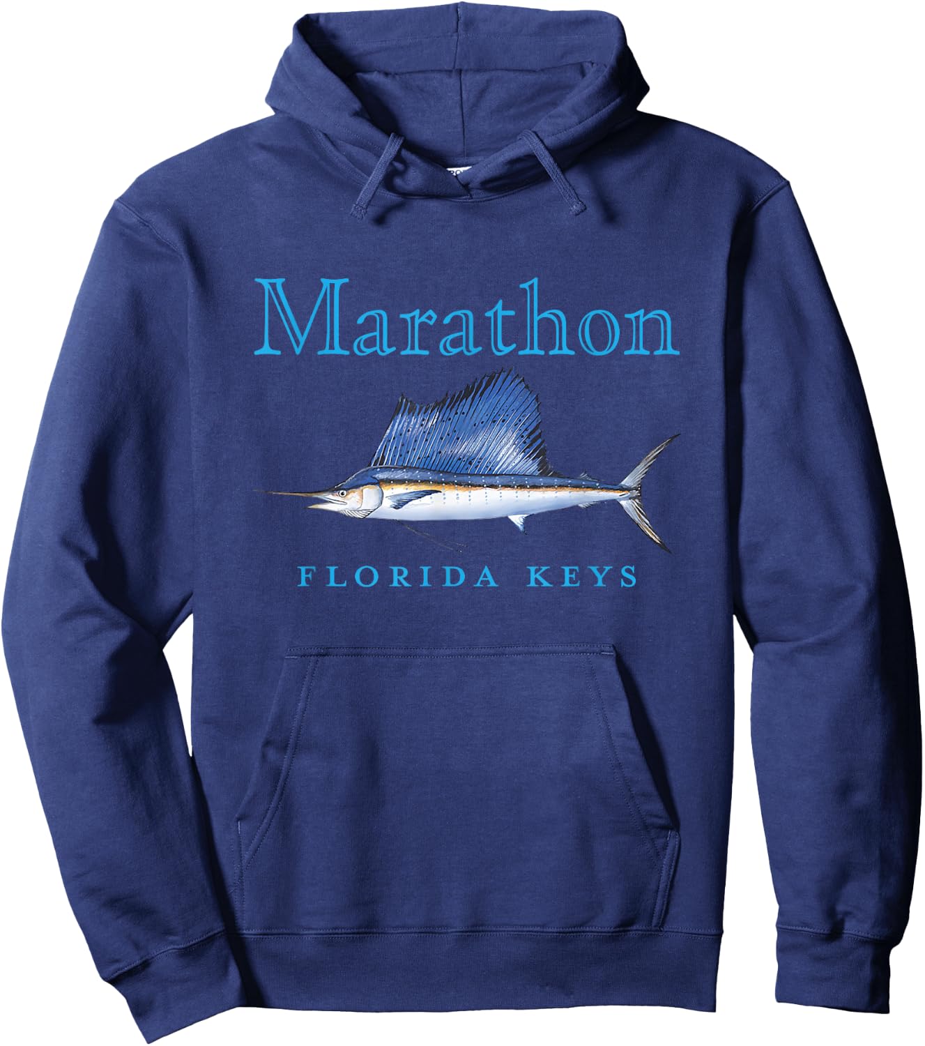 Marathon Florida Keys Sailfish Design Hoodie - Hoodie | Navy