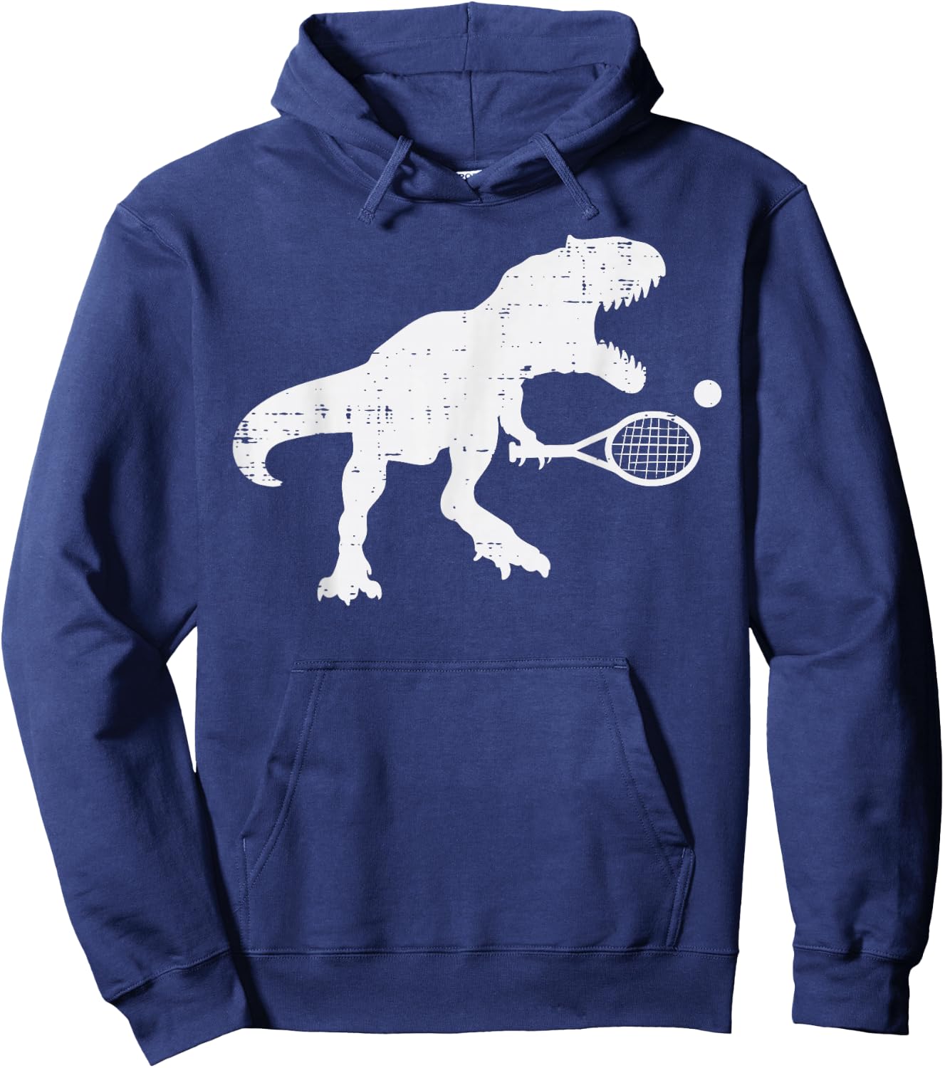 Trex Tennis Tennisaurus Funny Dinosaur Player Men Boys Kids Hoodie - Hoodie | Navy