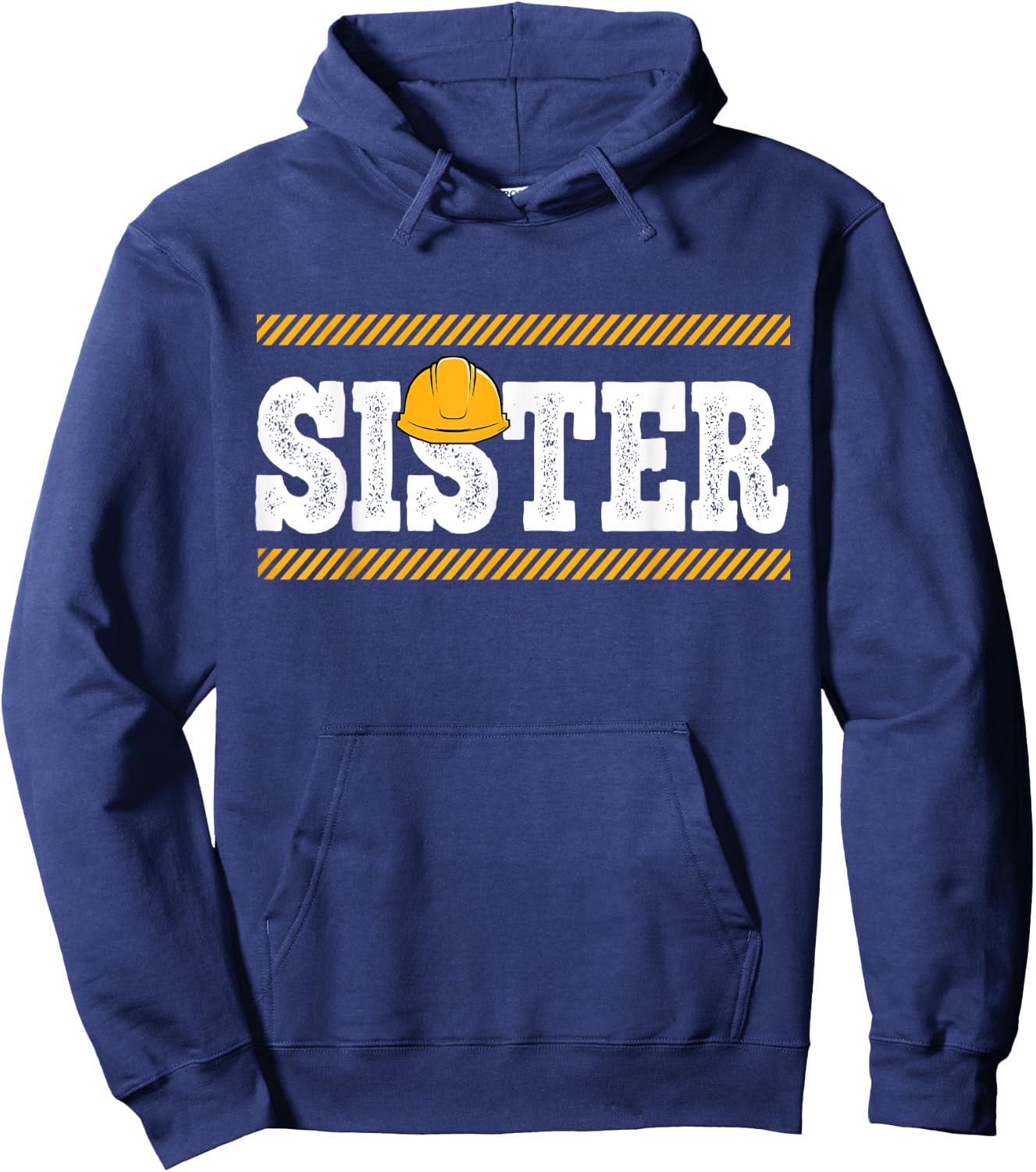Funny Sister Construction Excavator Kids Boy Matching Family Hoodie - Hoodie | Navy