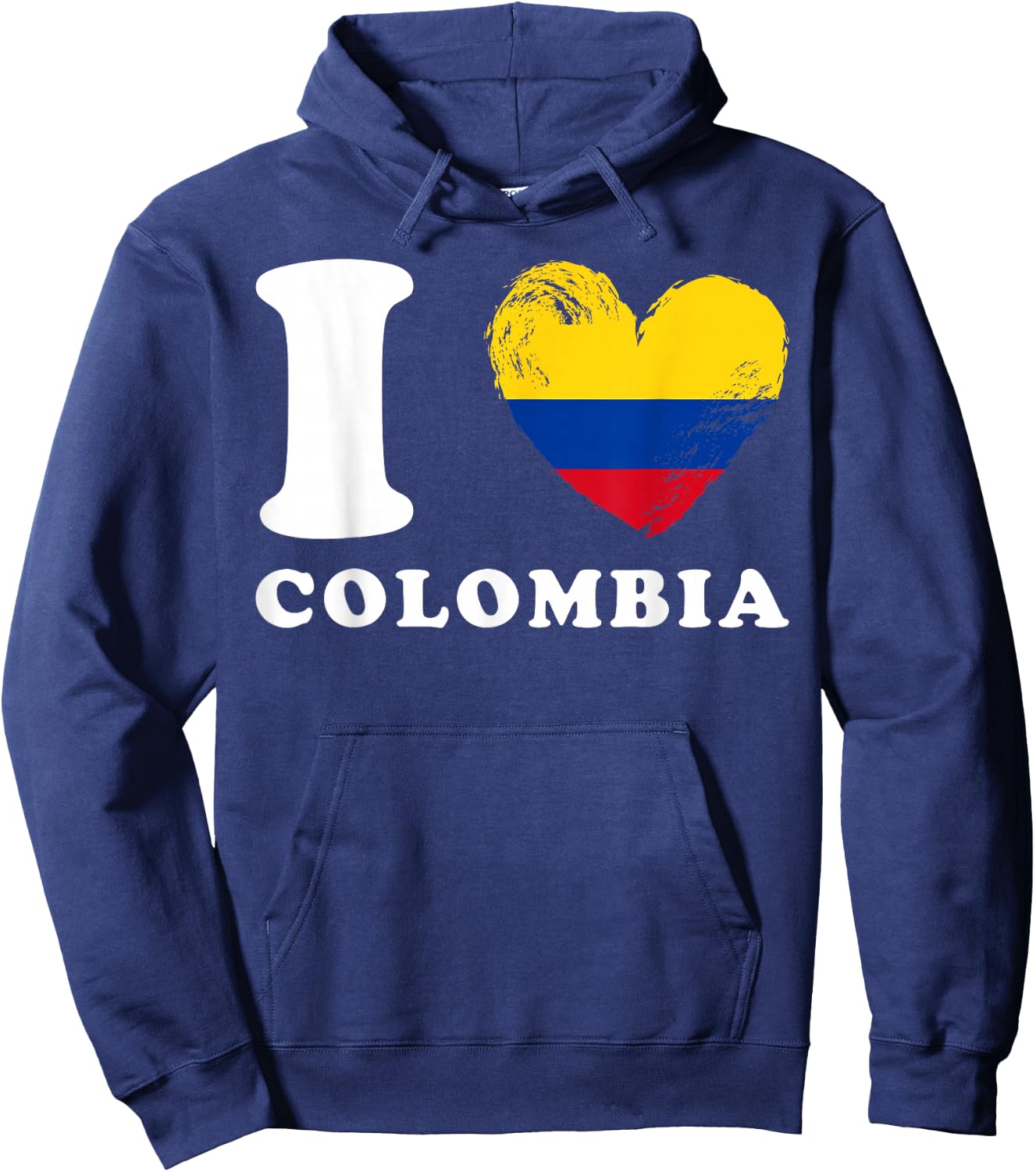 I Love Colombia - Heart Flag Colombia Hoodie - Hoodie | Navy