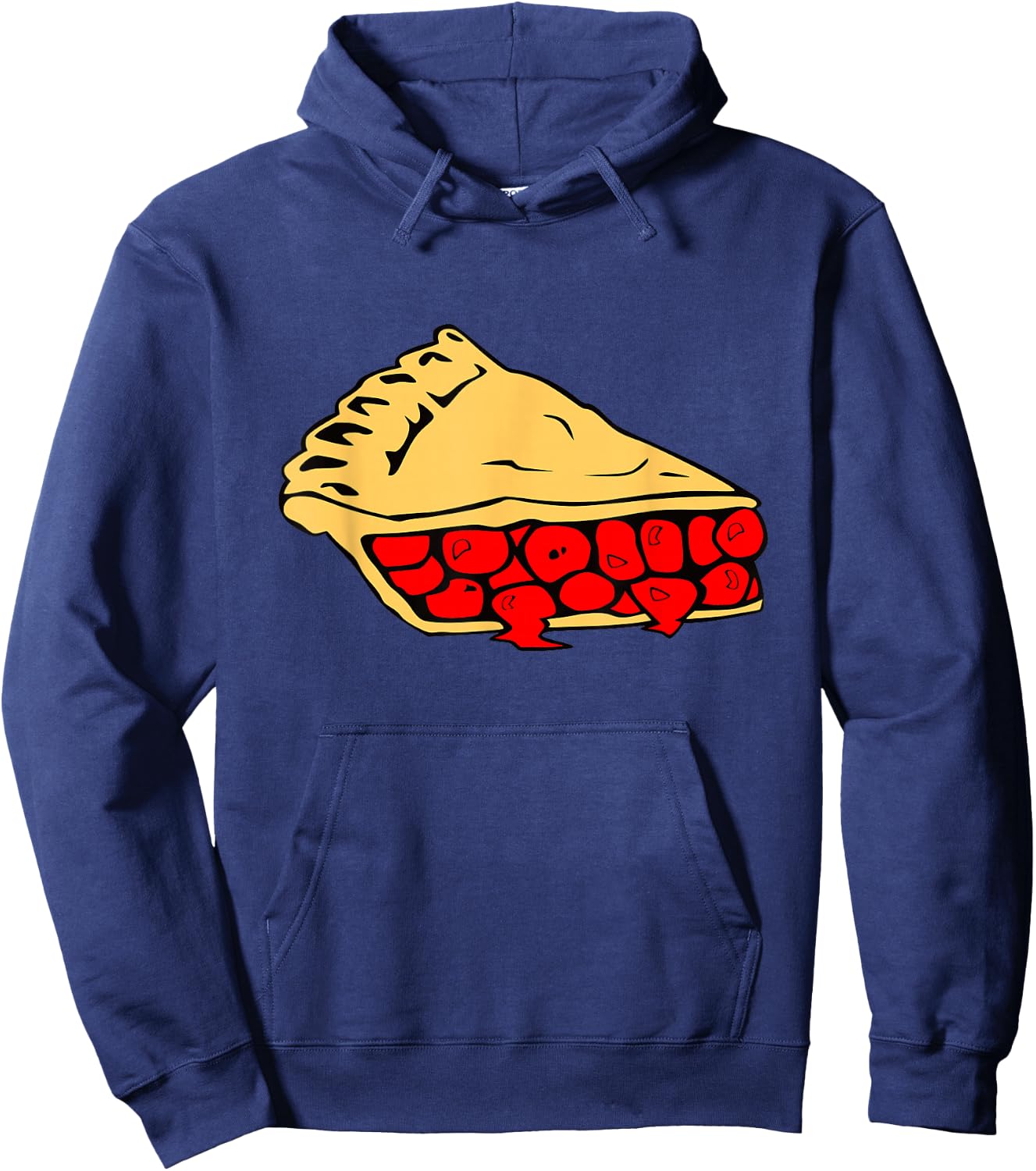 Cherry Pie Slice Funny Random Conversation Piece Hoodie - Hoodie | Navy