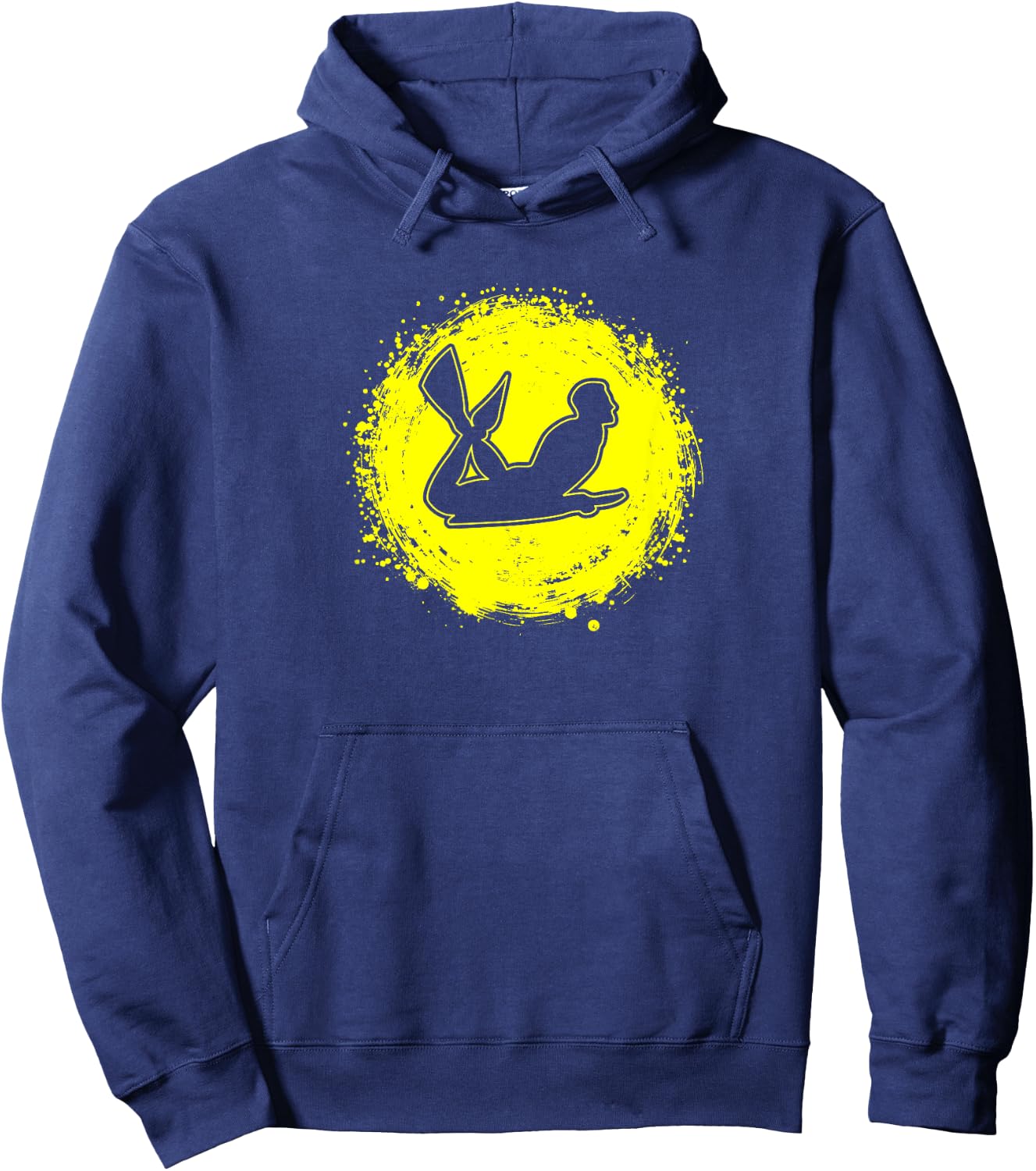 Minimalistic Bodyboard Graphic Bodyboarding Vintage Hoodie - Hoodie | Navy