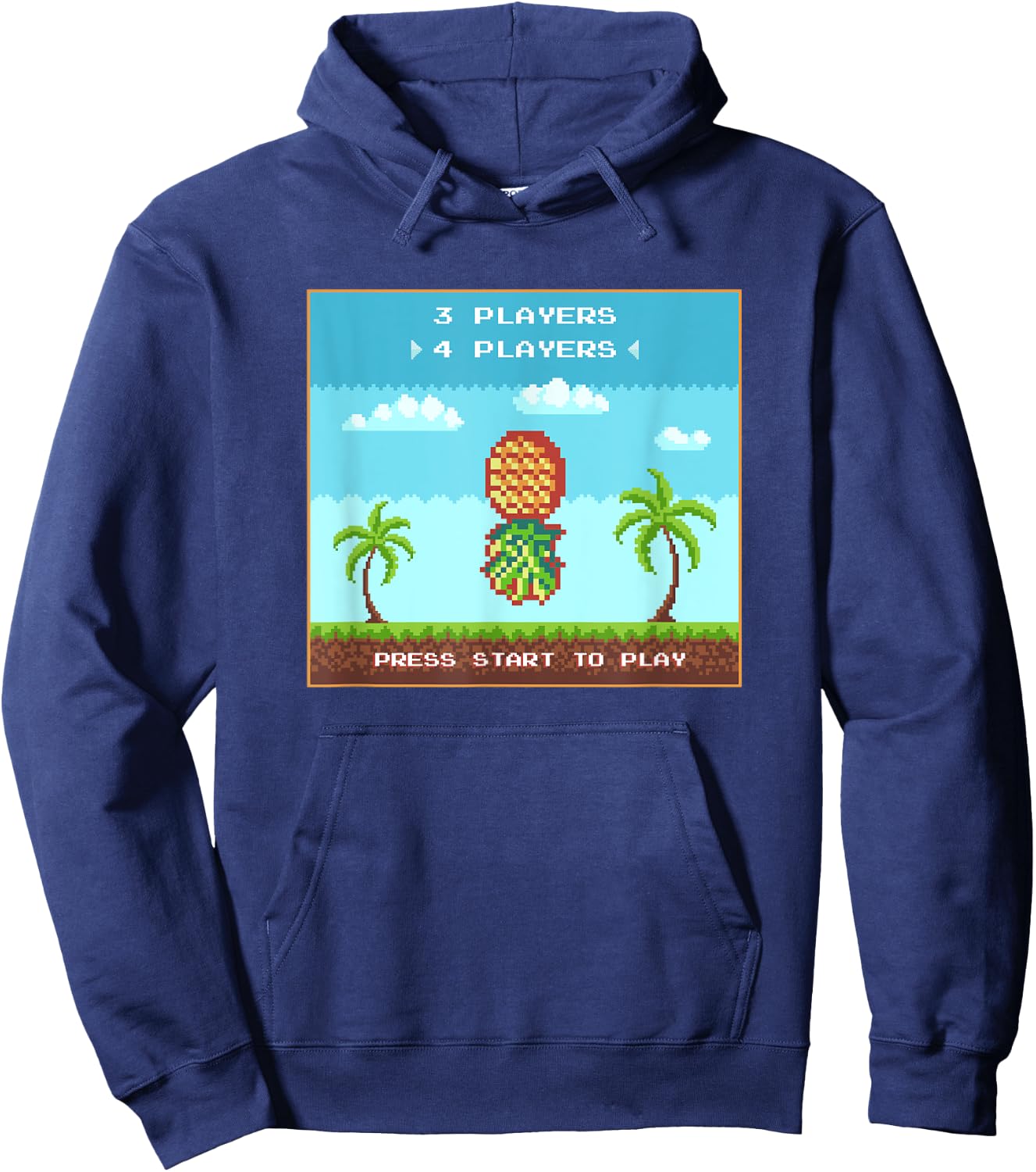 Funny Swingers Lifestyle Party Upside Down Pineapple Gaming Small Hoodie - Hoodie | Navy