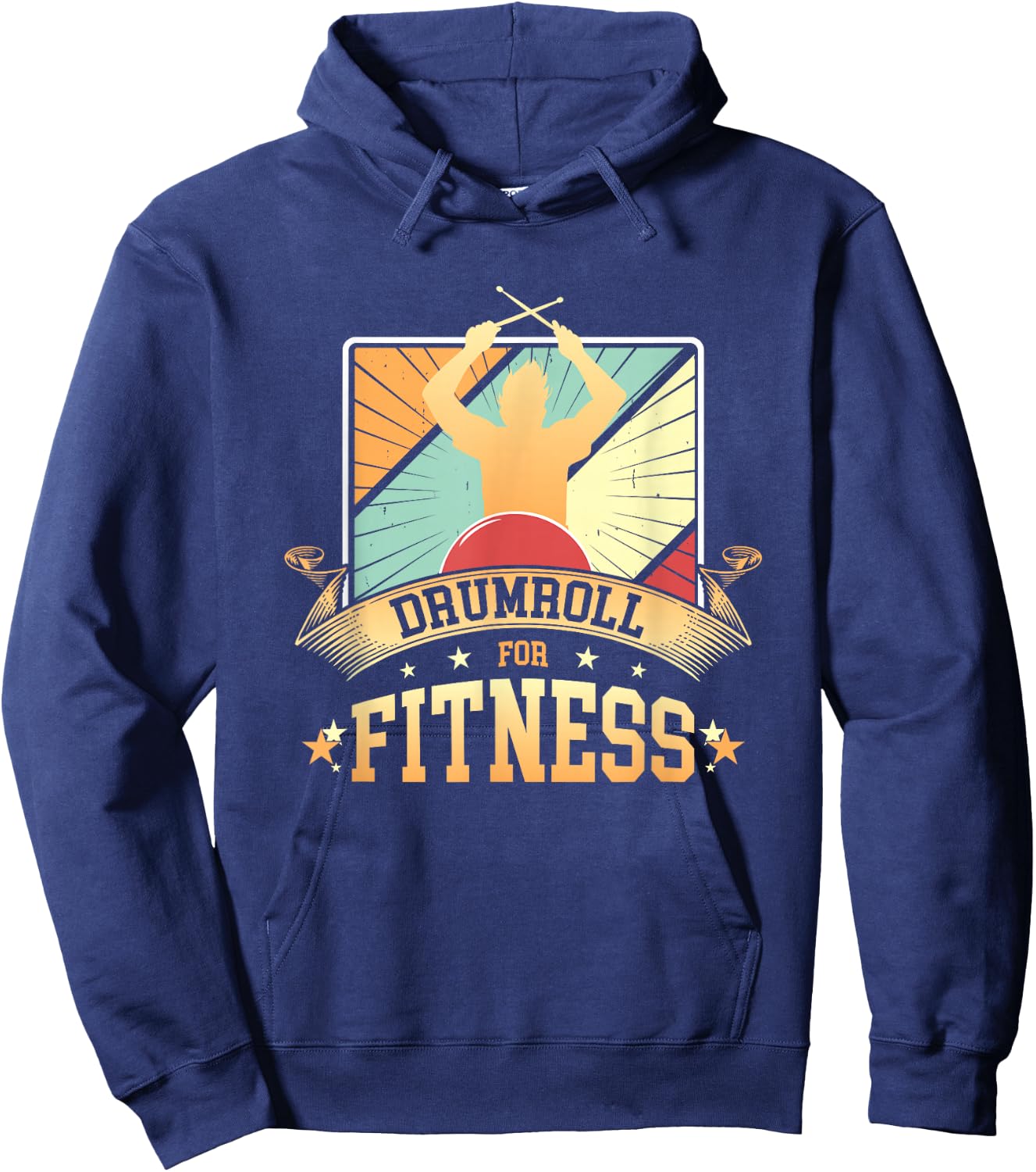 Cardio Drumming Gym Exercise Funny Fitness Class Workout Hoodie - Hoodie | Navy