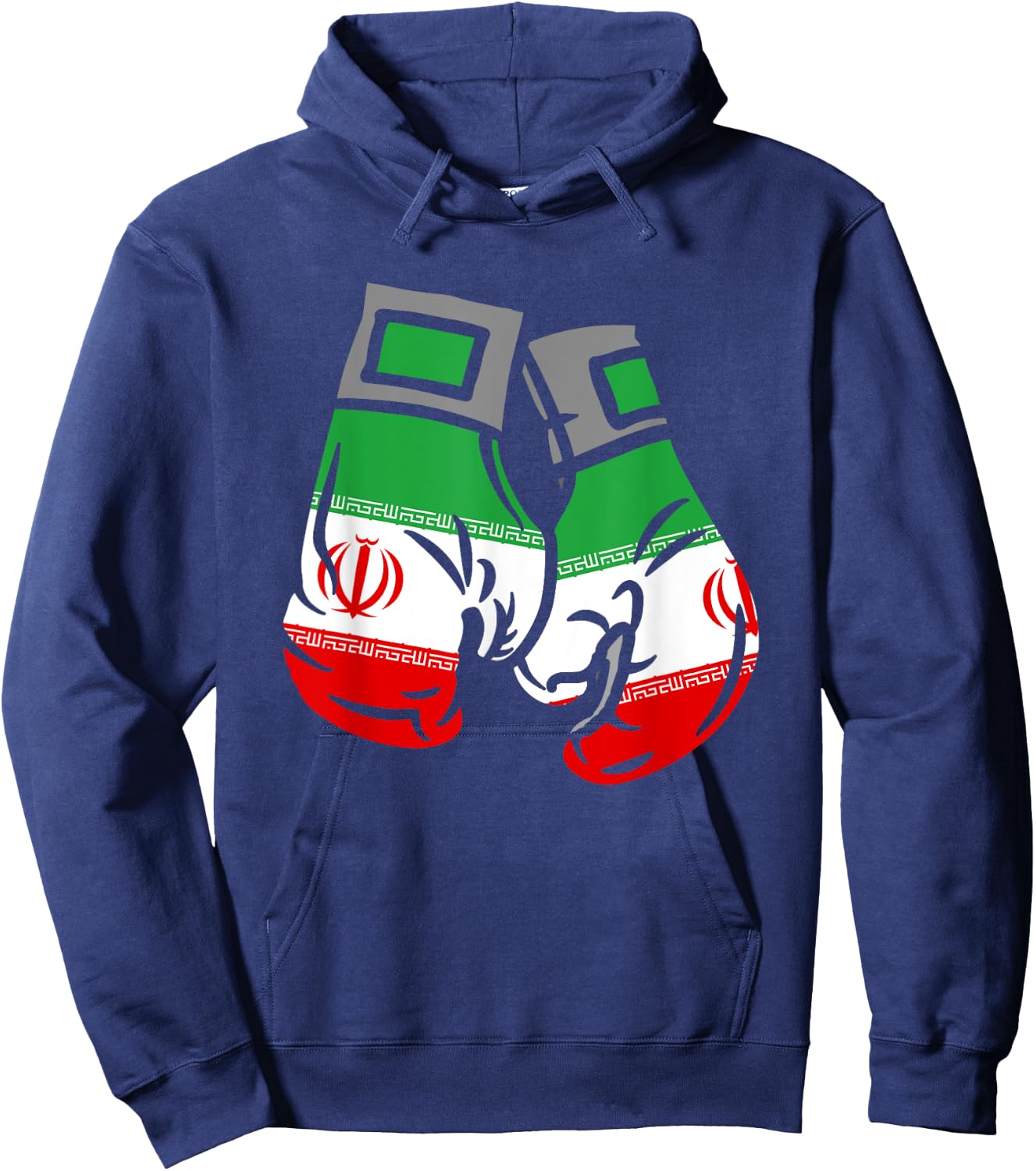 Boxing Glove With The Flag Of Iran Hoodie - Hoodie | Navy