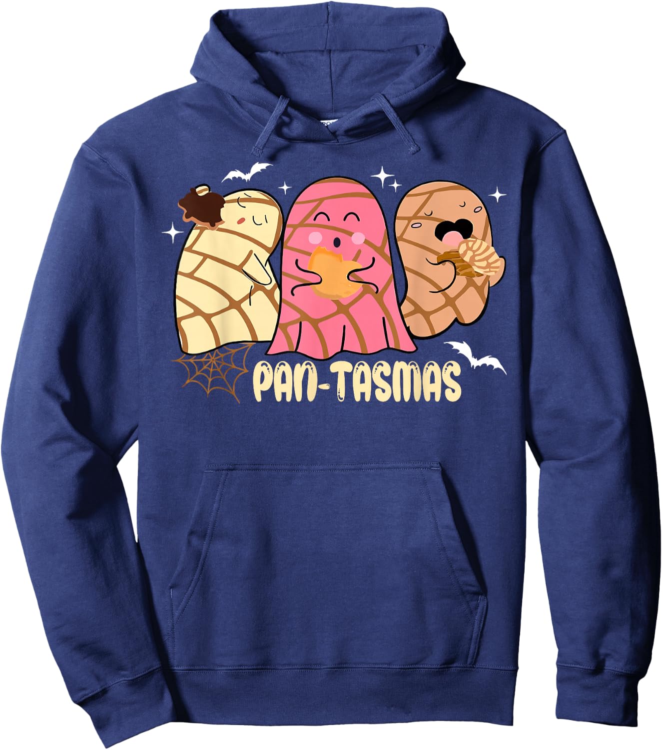 Pantasmas Ghost Funny Spooky Conchas Mexican Ghost Halloween Hoodie - Hoodie | Navy