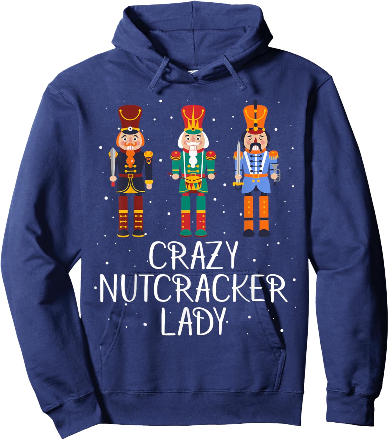 Crazy Nutcracker Lady Hoodie - Hoodie | Navy