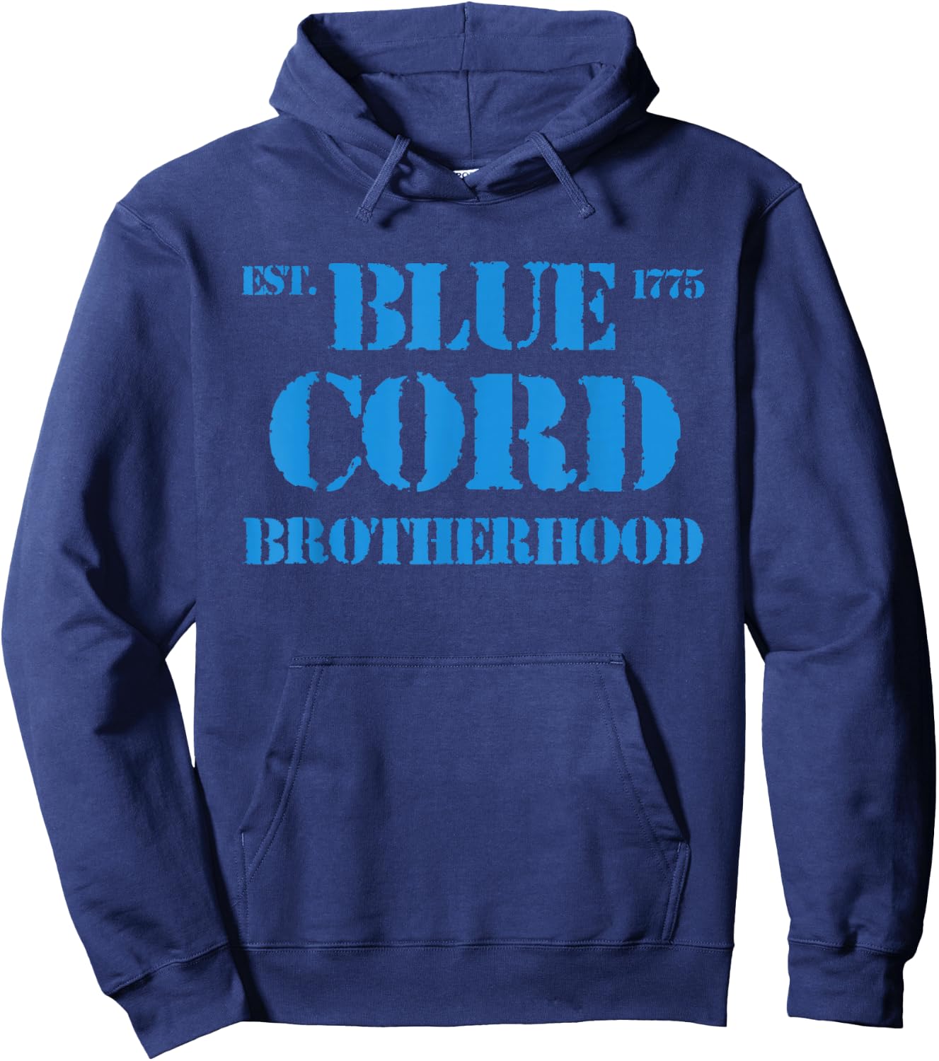 Blue Cord Brotherhood Est. 1775 Infantry Style Hoodie - Hoodie | Navy