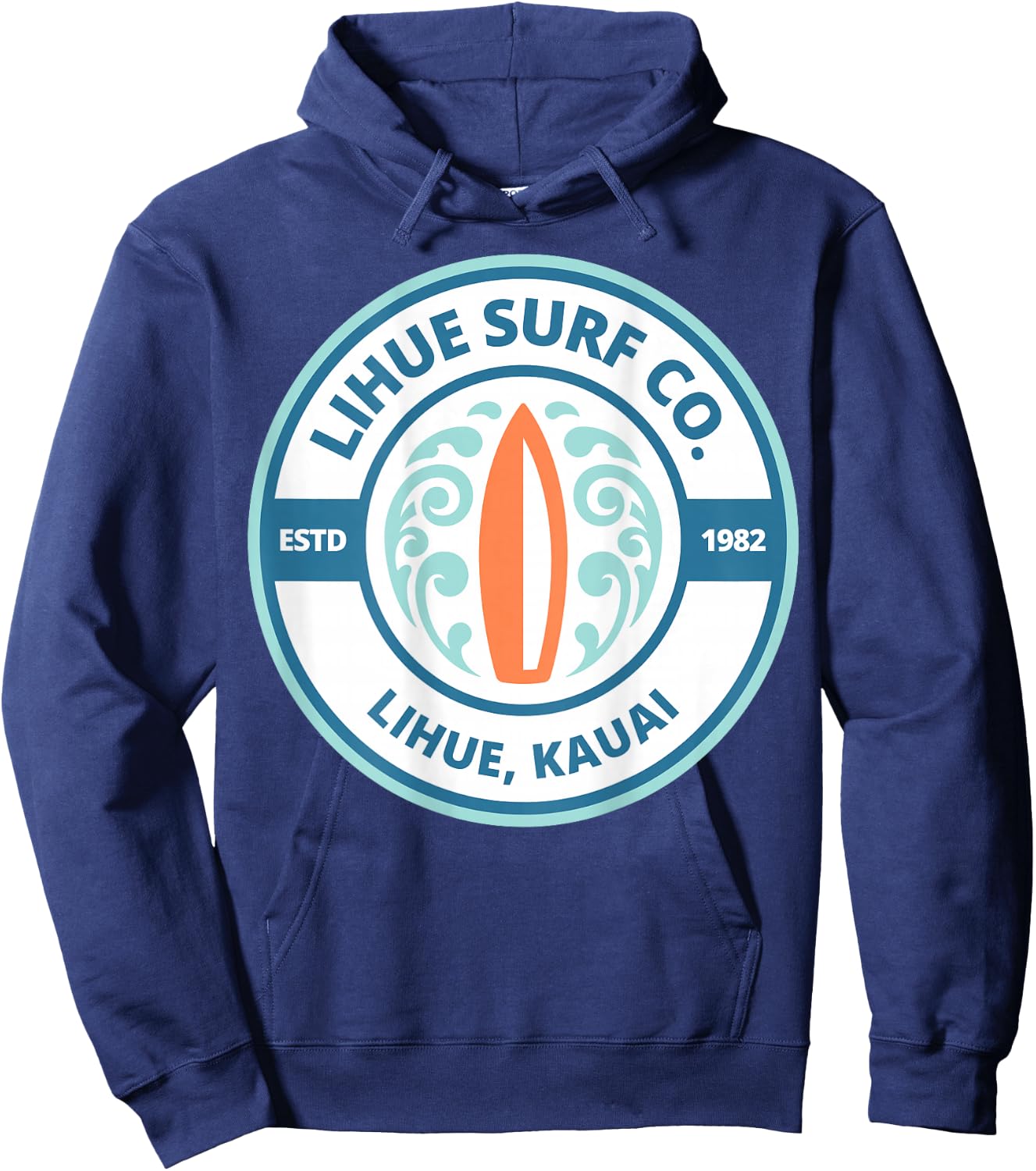 Lihue Surf Company Back Logo Kauai Hoodie - Hoodie | Navy