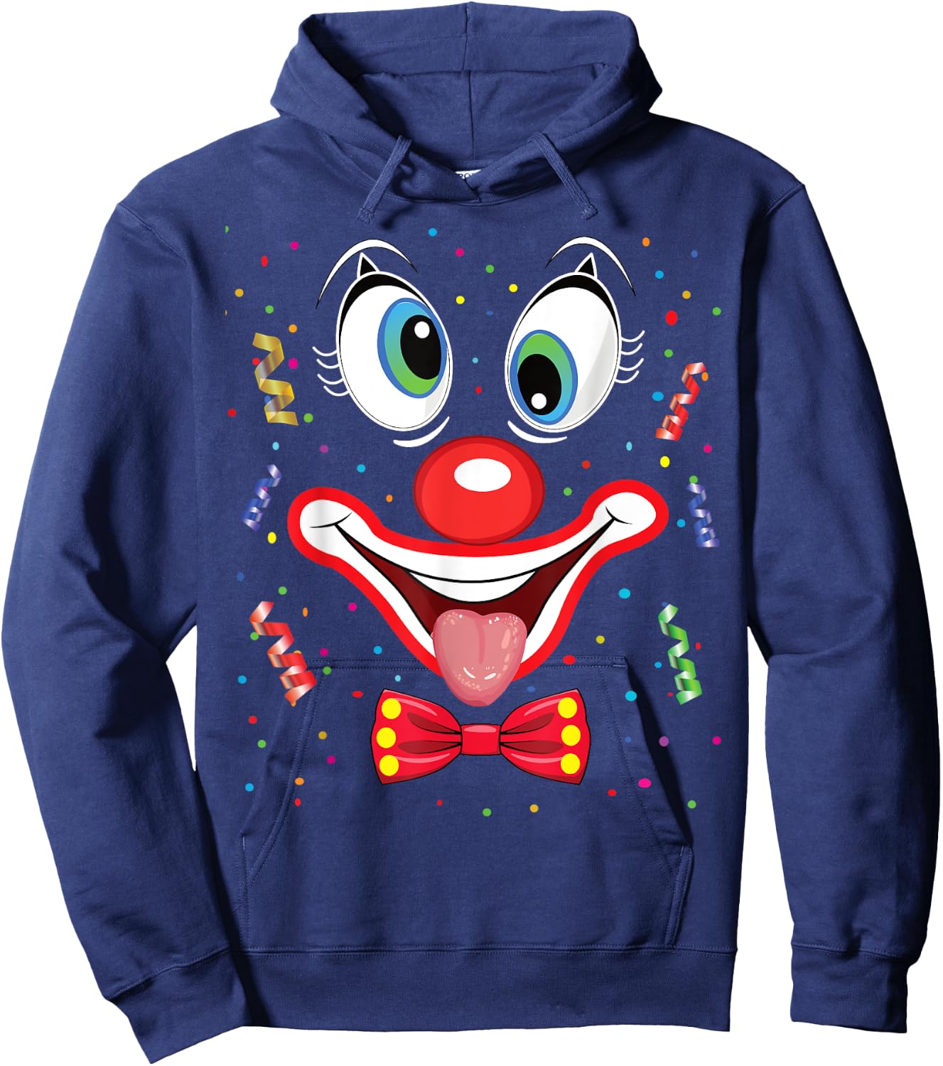 Carnival Clown Face Circus Costume Kids Men Women Carnivals Hoodie - Hoodie | Navy