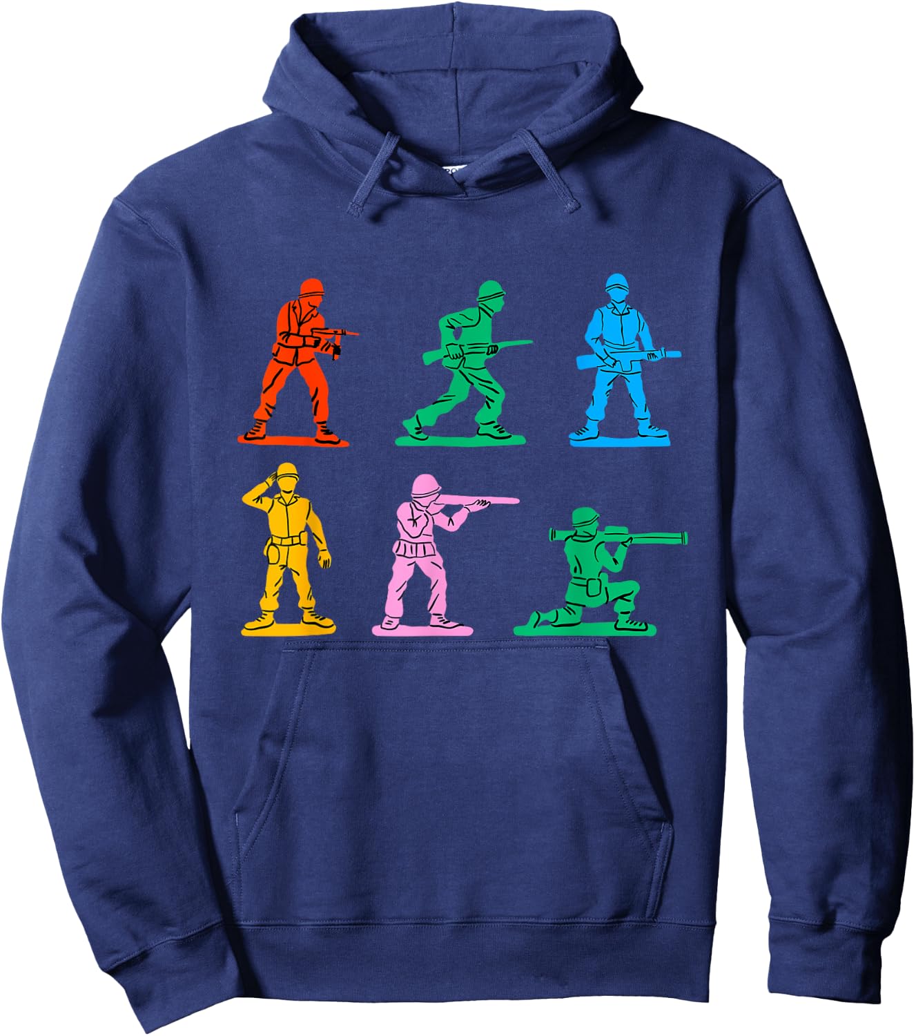 Cool Plastic Soldiers toys Illustration Graphic Designs Hoodie - Hoodie | Navy