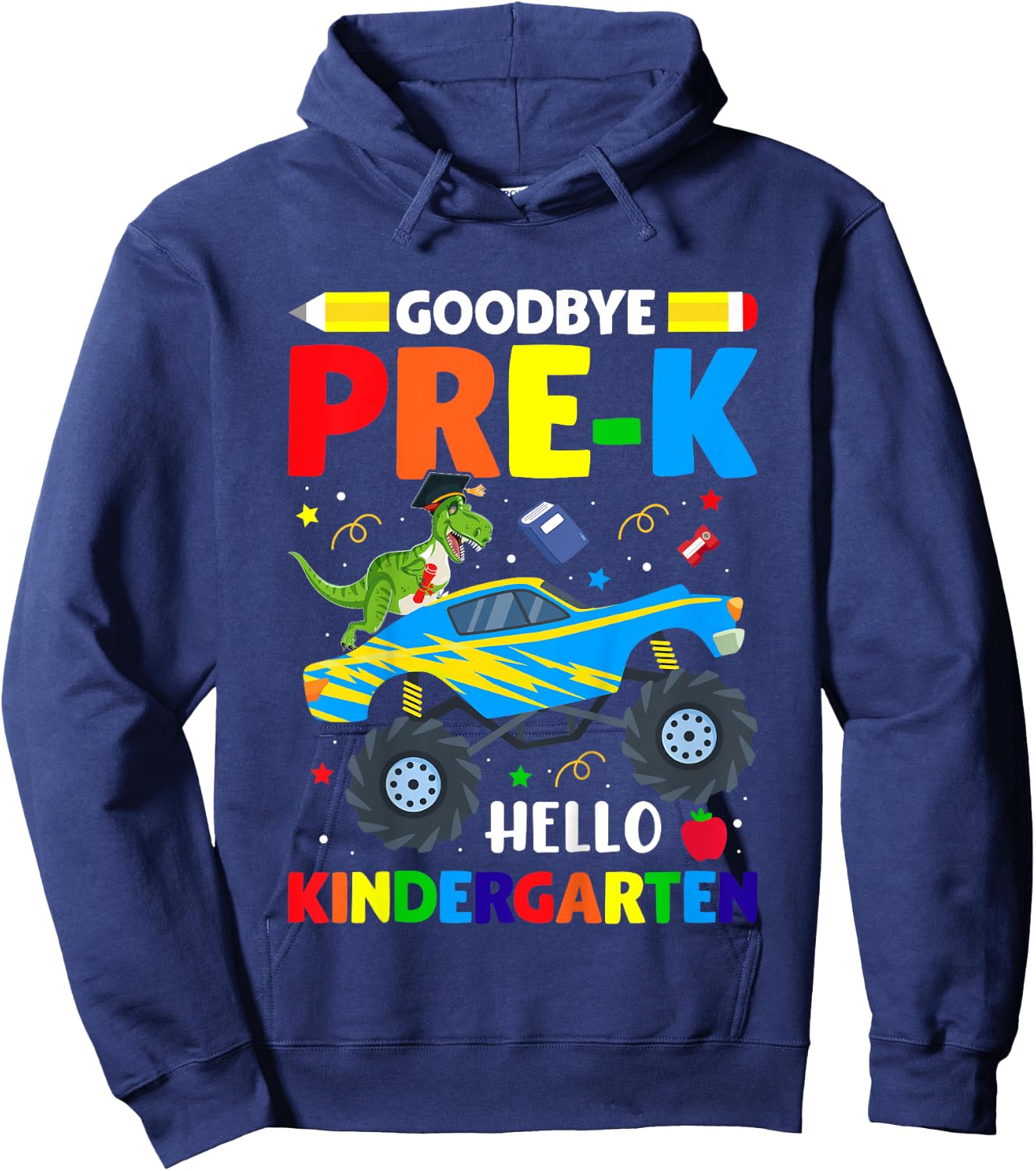 Goodbye Pre-K Hello Kindergarten Graduation Class 2024 Hoodie - Hoodie | Navy