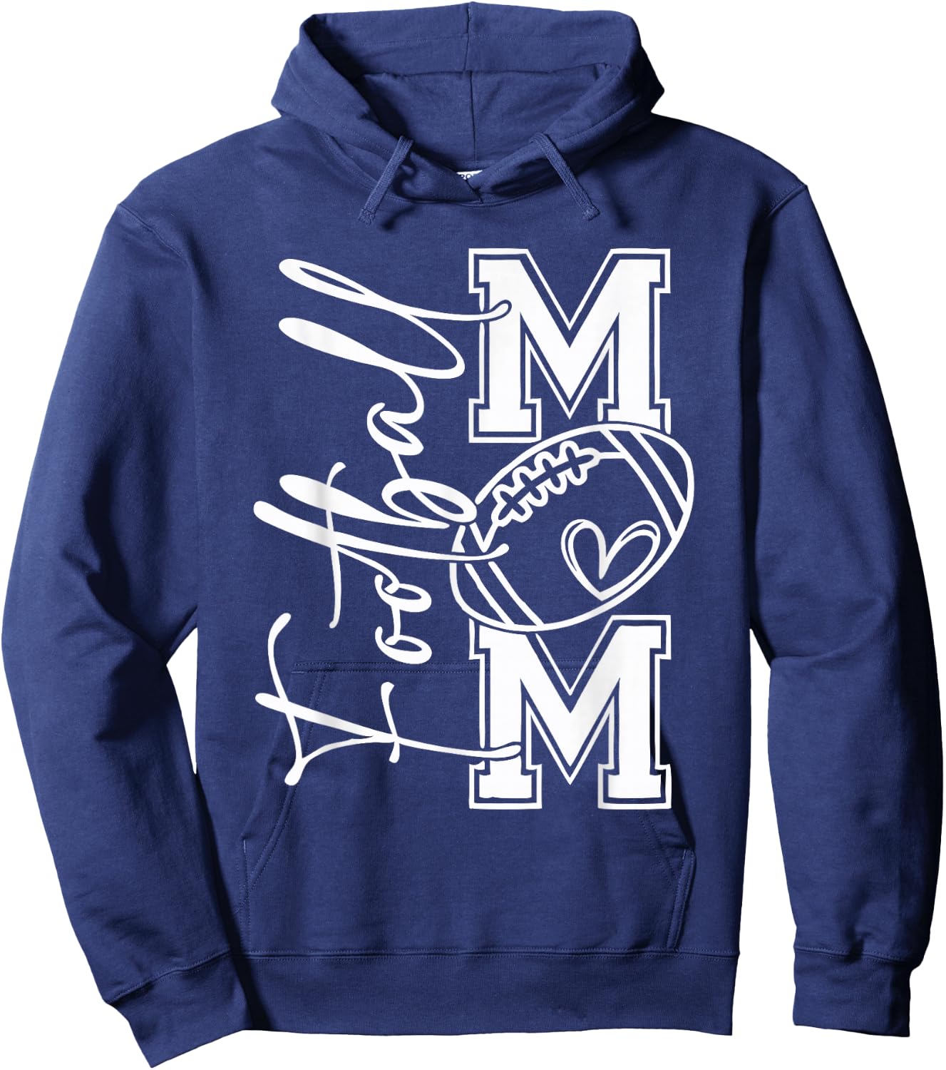 Football Mom Football Mom Football Mom Football Football Mom Hoodie - Hoodie | Navy