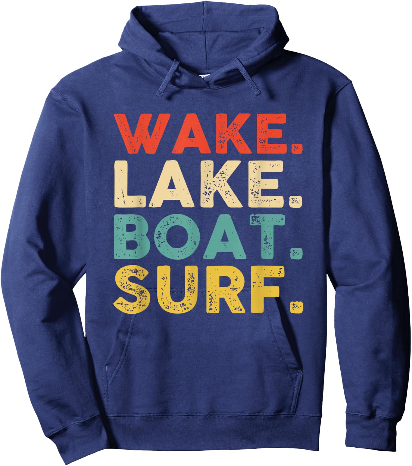 Wake Surfing Wake Surf Wake Surfing Rope Wake Surfboards Hoodie - Hoodie | Navy