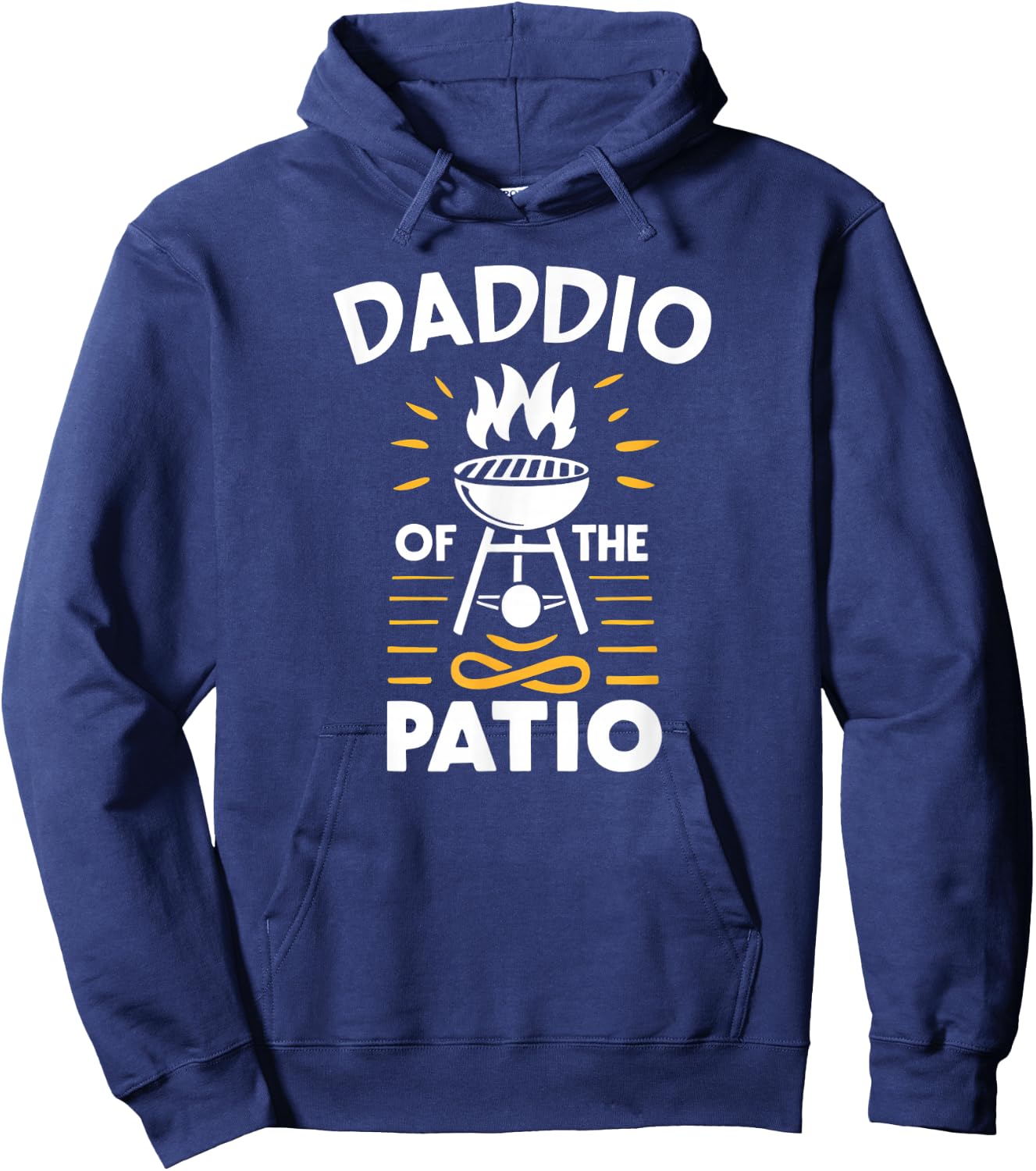 Grilling Funny Dad BBQ Party Smoker Pork Grill Master BBQ Hoodie - Hoodie | Navy