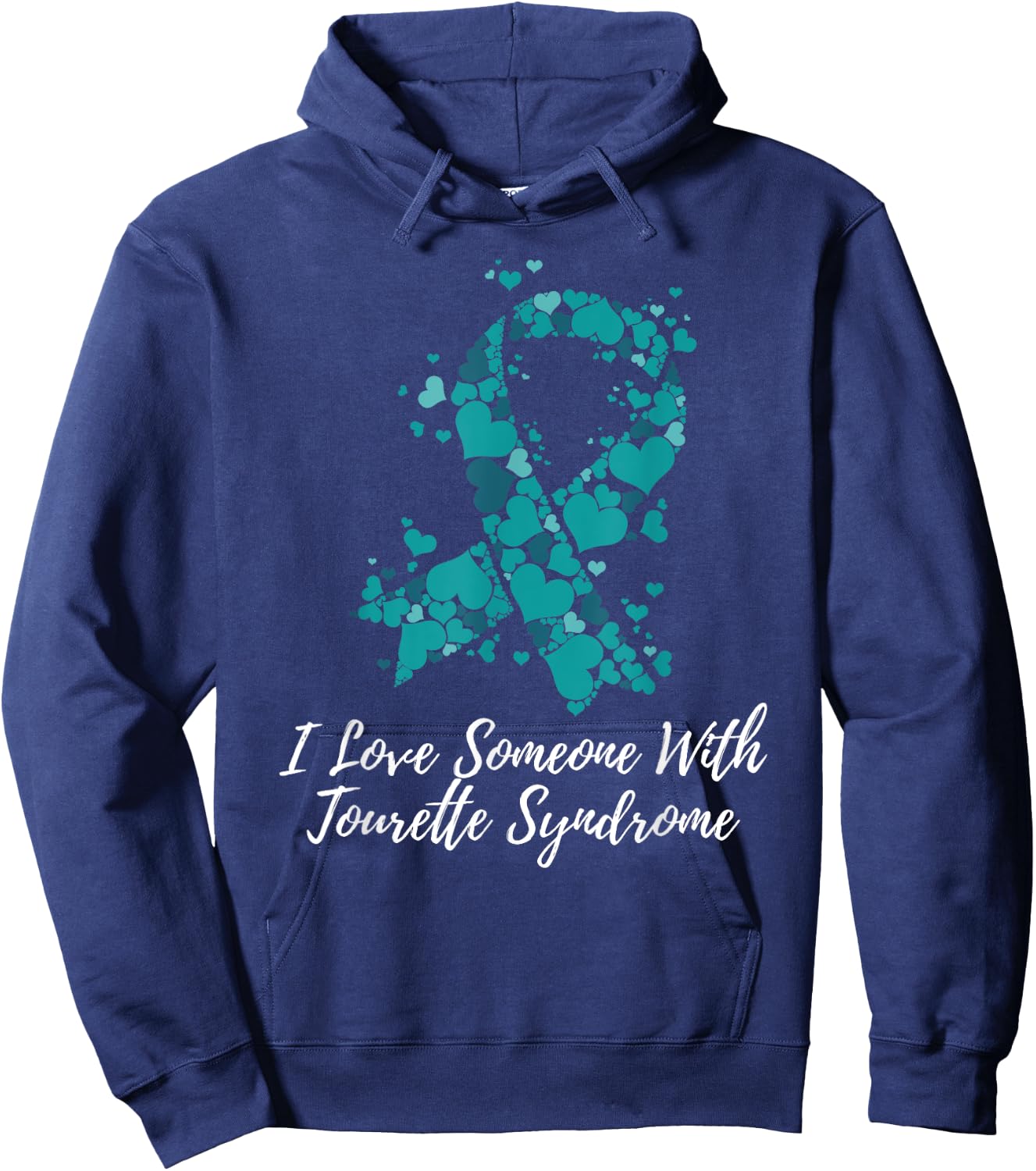 I Love Someone With Tourette Syndrome Awareness Hoodie - Hoodie | Navy
