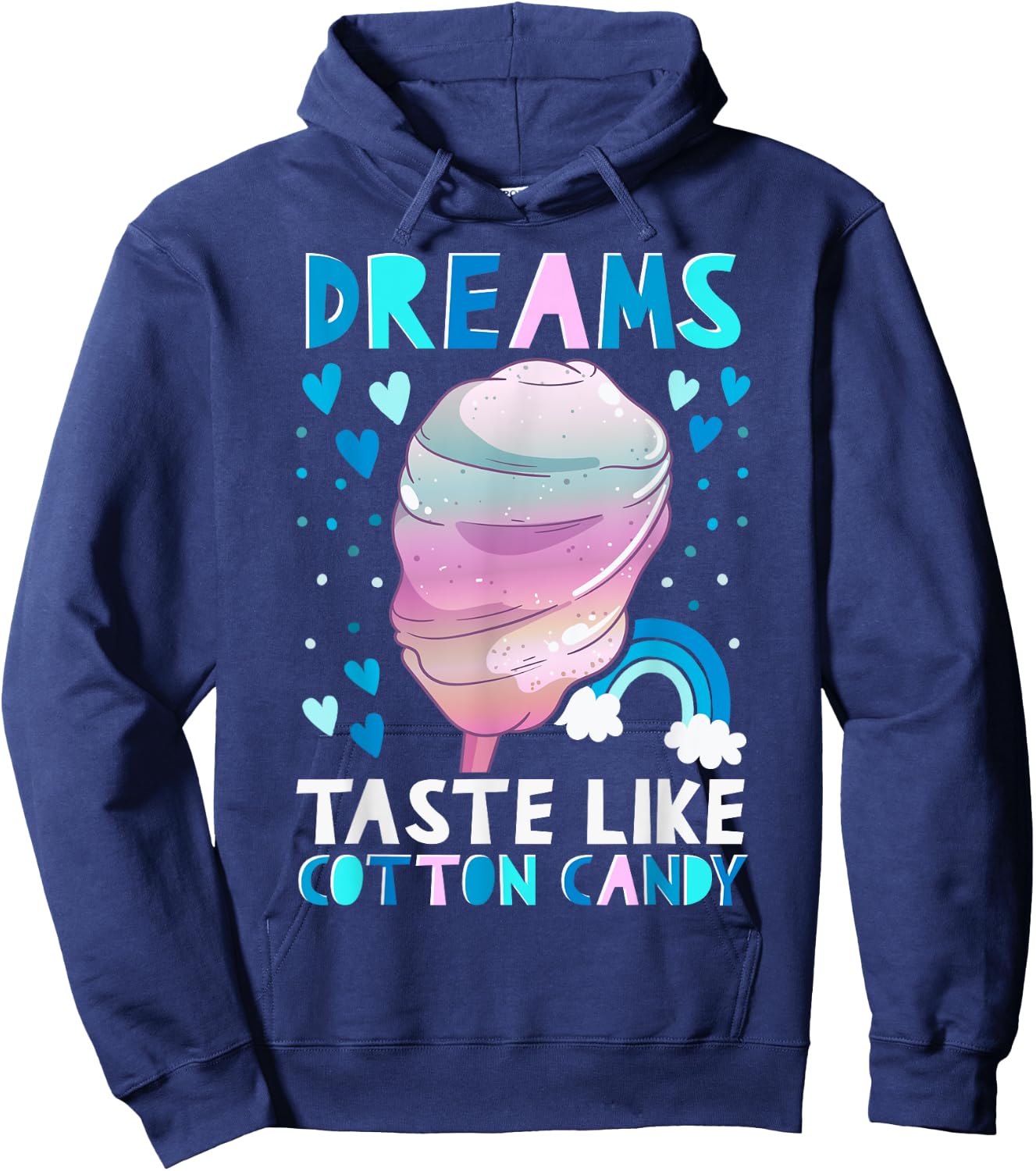 Sweet Cotton Candy Dreams Hoodie - Hoodie | Navy