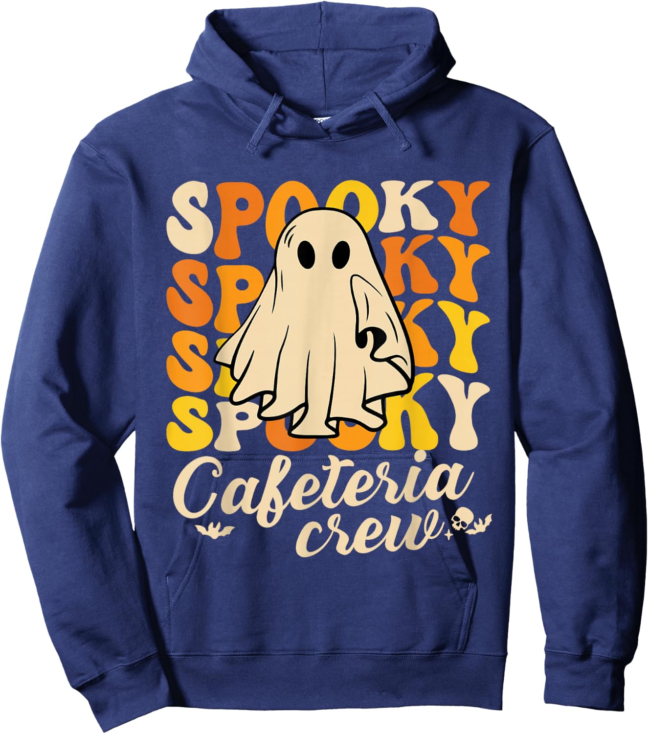 Spooky Cafeteria Crew Squad Halloween Costume Lunch Lady Hoodie - Hoodie | Navy