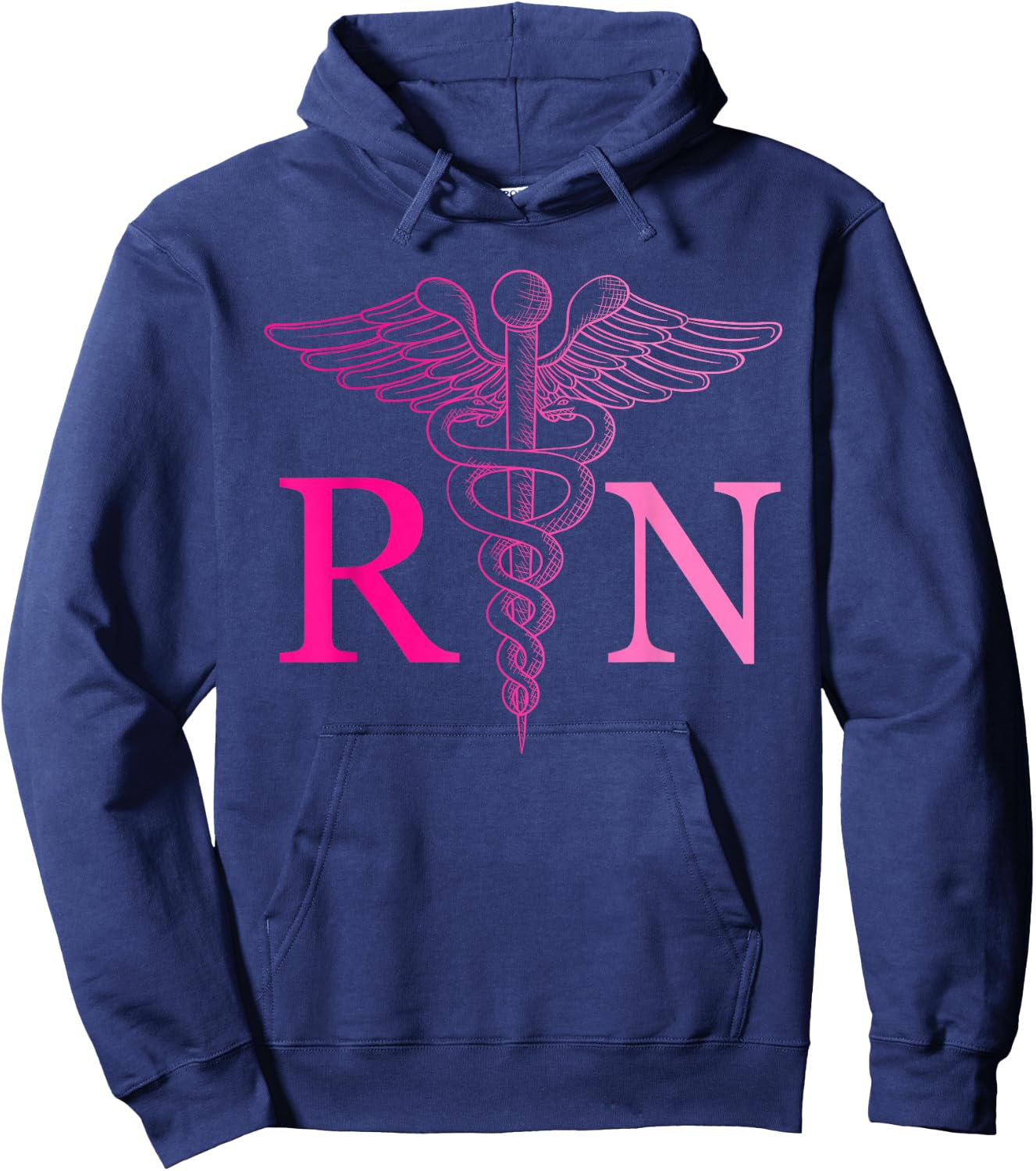Registered Nurse Appreciation Pink RN Nursing Tie Dye Nurse Hoodie - Hoodie | Navy