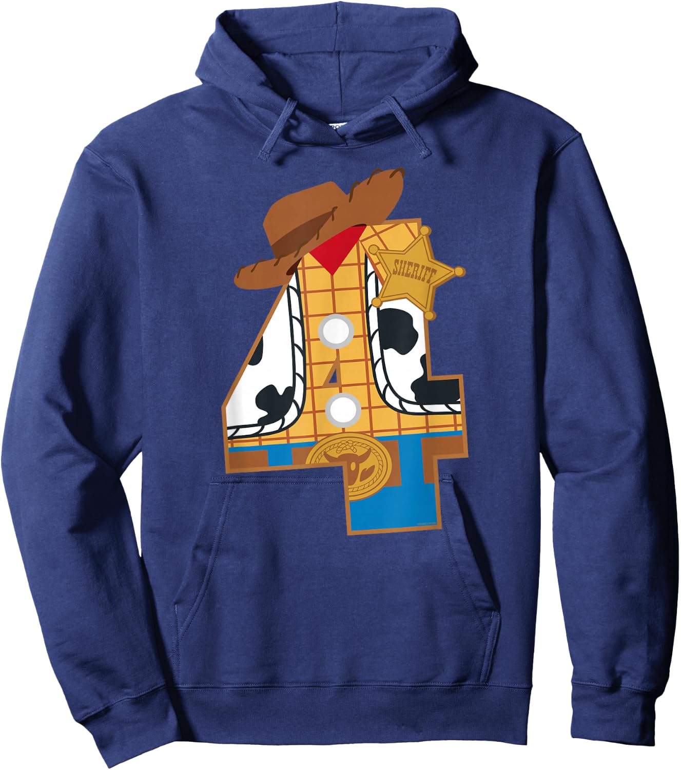Disney and Pixar's Toy Story Fourth Birthday 4 Years Old Hoodie - Hoodie | Navy