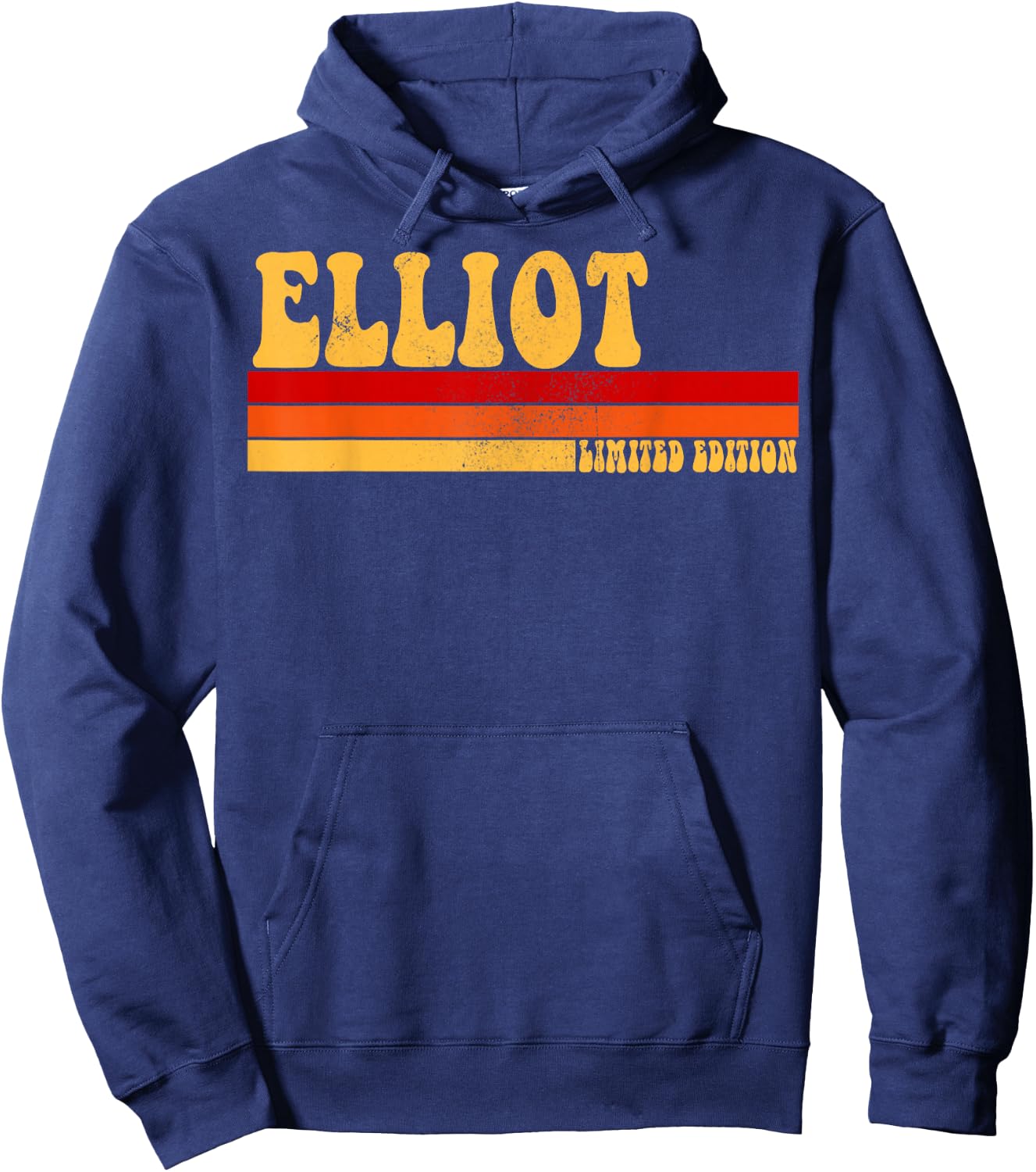 ELLIOT Name Personalized Idea Men Retro Vintage ELLIOT Hoodie - Hoodie | Navy