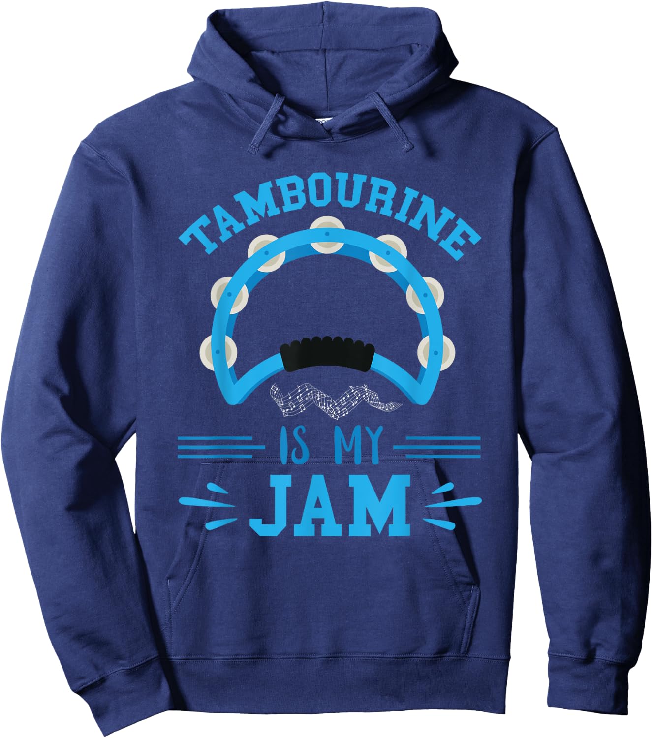 Tambourine Musical Instrument My Jam Tambourine Player Hoodie - Hoodie | Navy