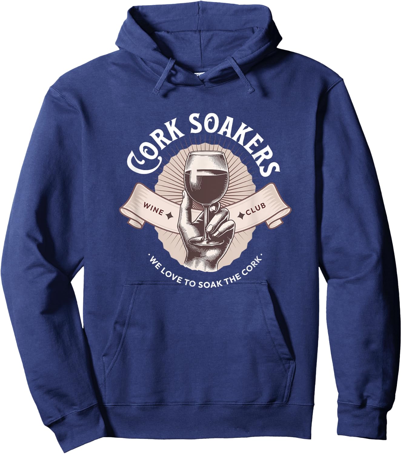 Cork Soakers Wine Club Hoodie - Hoodie | Navy
