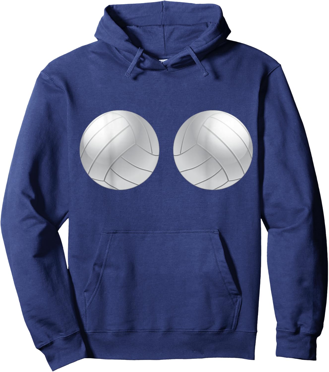 Volleyball Player Boobs Funny Hoodie - Hoodie | Navy
