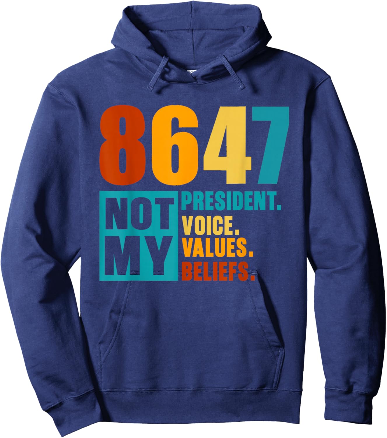 T-Shirt Hoodie - Hoodie | Navy