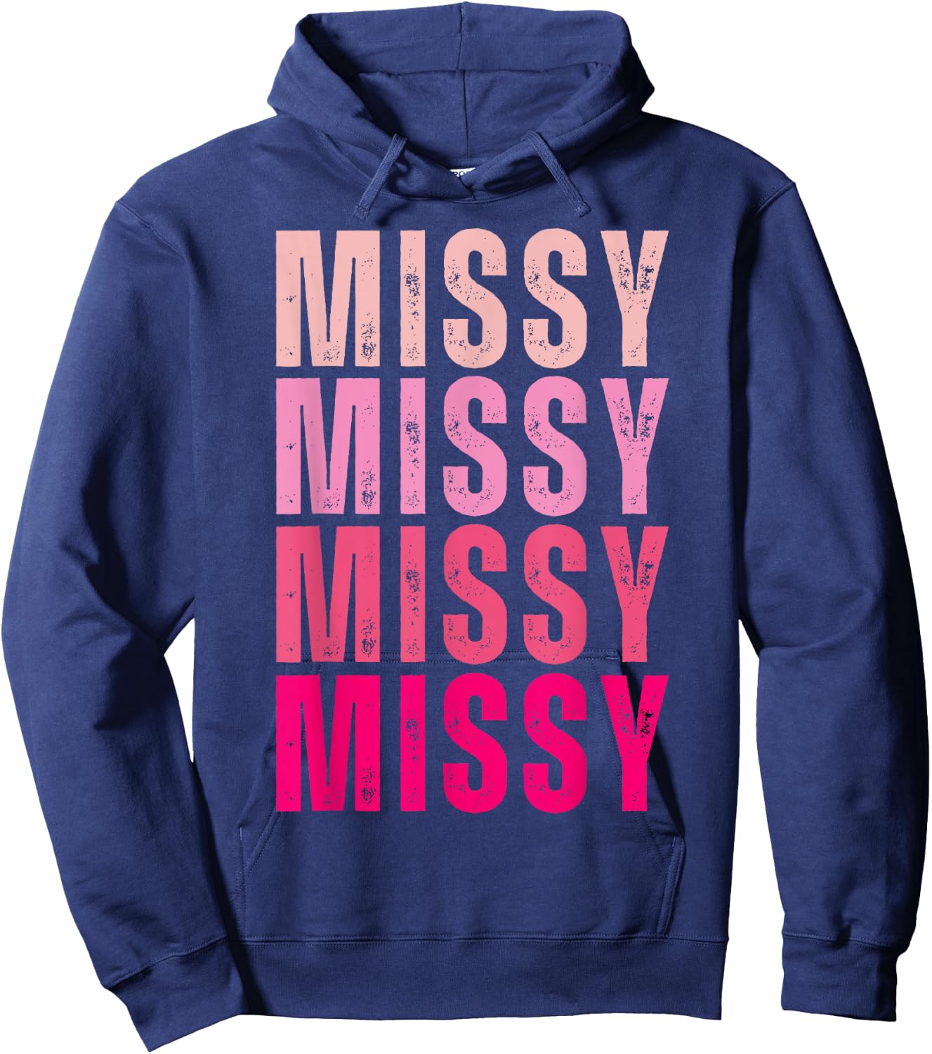 I Love Missy First Name Missy Vintage Hoodie - Hoodie | Navy