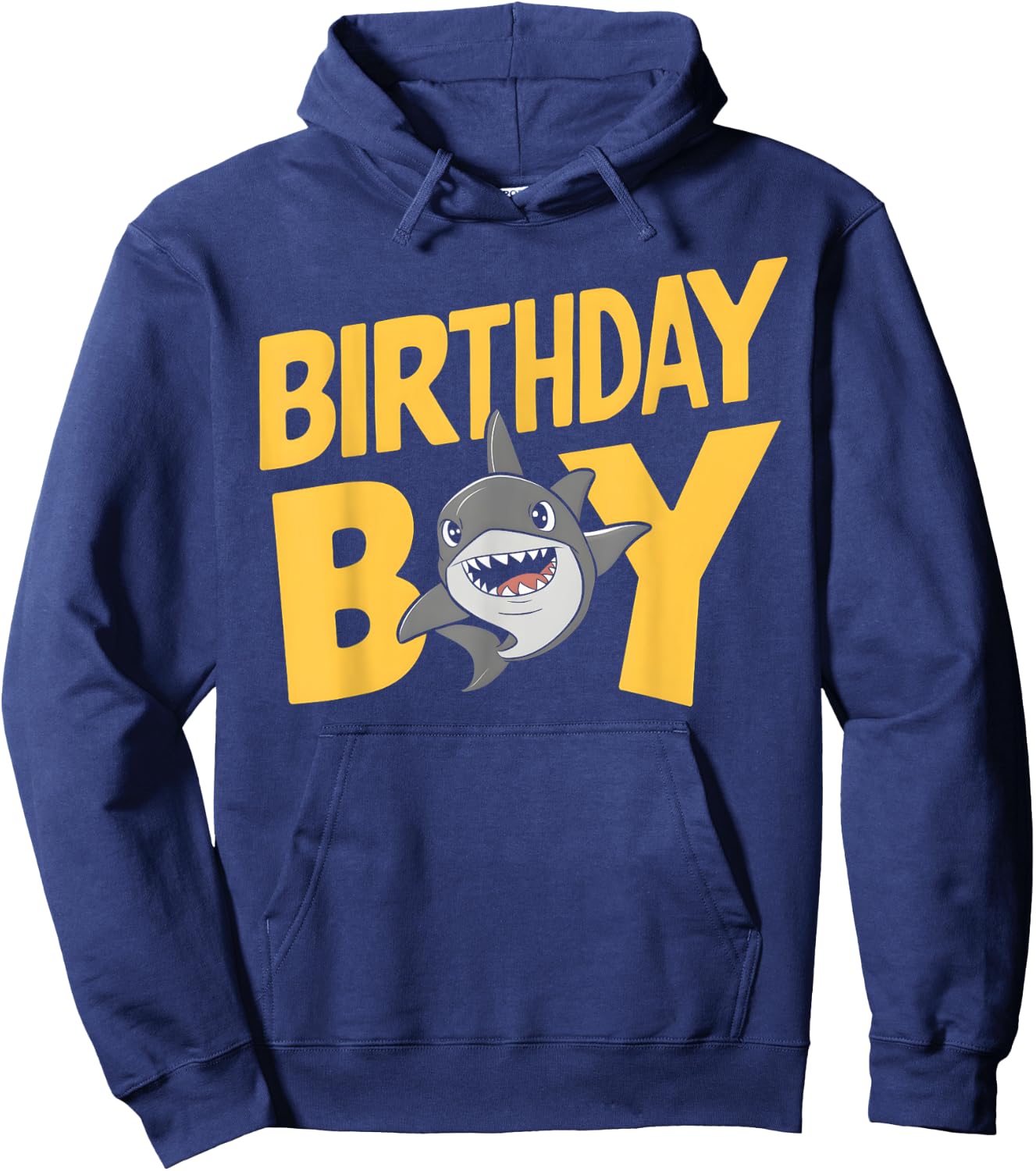 Shark Sea Ocean Theme Birthday Party for Kids Boy Toddler Hoodie - Hoodie | Navy