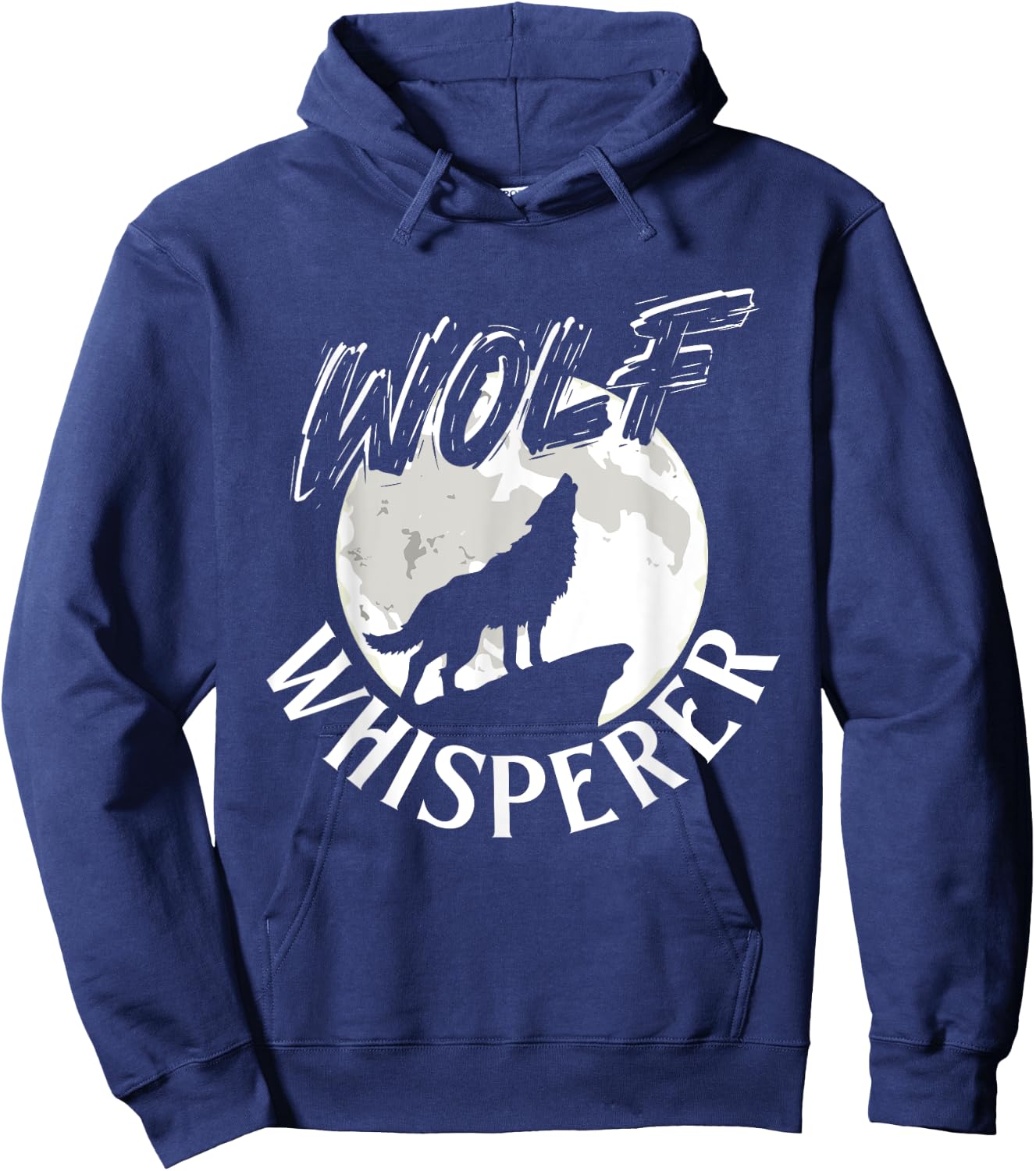 Wolf Whisperer - Wolf Lover Wildlife Animal Outdoor Fan Hoodie - Hoodie | Navy