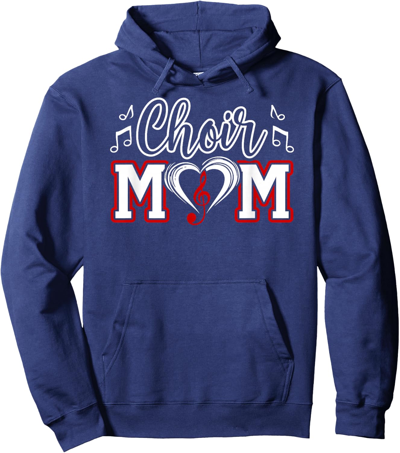 Choir Mom Heart Mom Of A Choir Member Choir Mama Hoodie - Hoodie | Navy