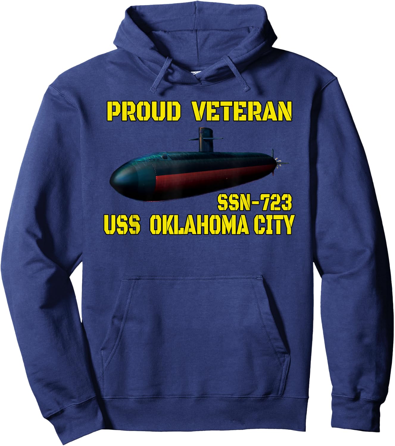 USS Oklahoma City SSN-723 Submarine Veterans Day Fathers Day Hoodie - Hoodie | Navy