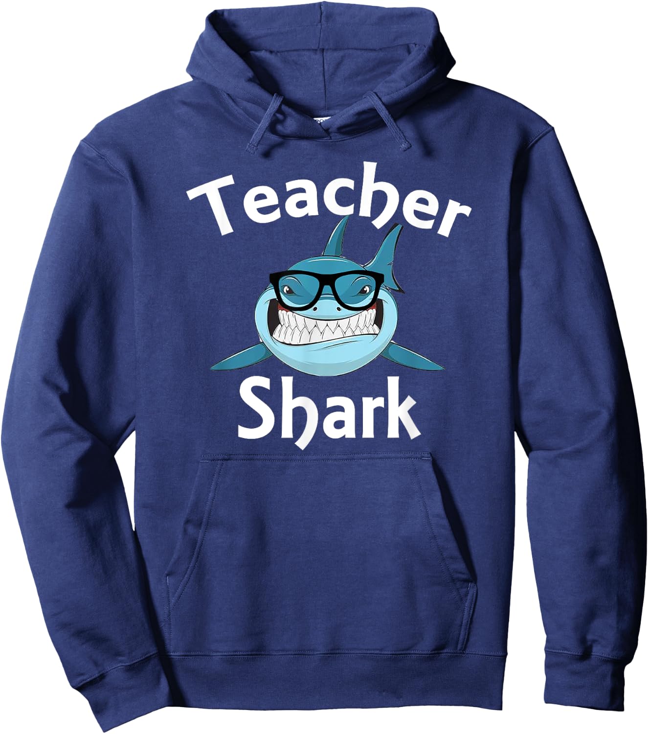 Teacher Shark Funny Teacher Women Hoodie - Hoodie | Navy