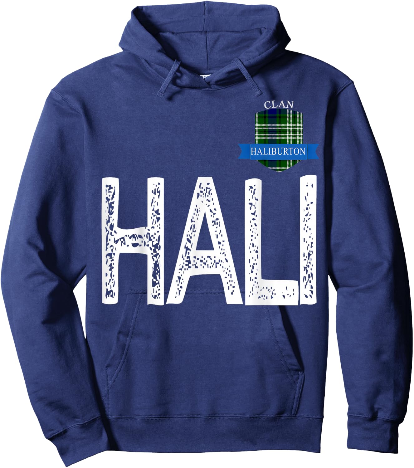 Clan Haliburton H and A and LI Family Matching Hoodie - Hoodie | Navy