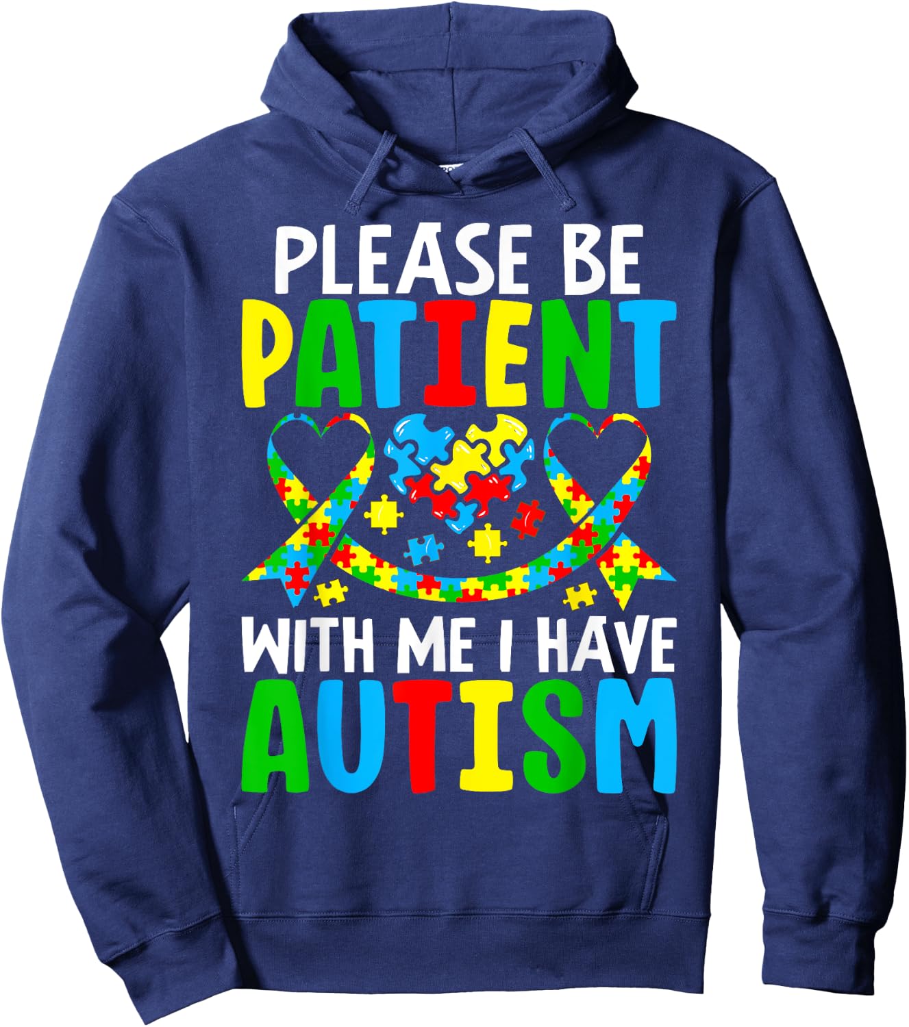 Autism Shirt Men Kids Autism Awareness I Have Autism Funny Hoodie - Hoodie | Navy