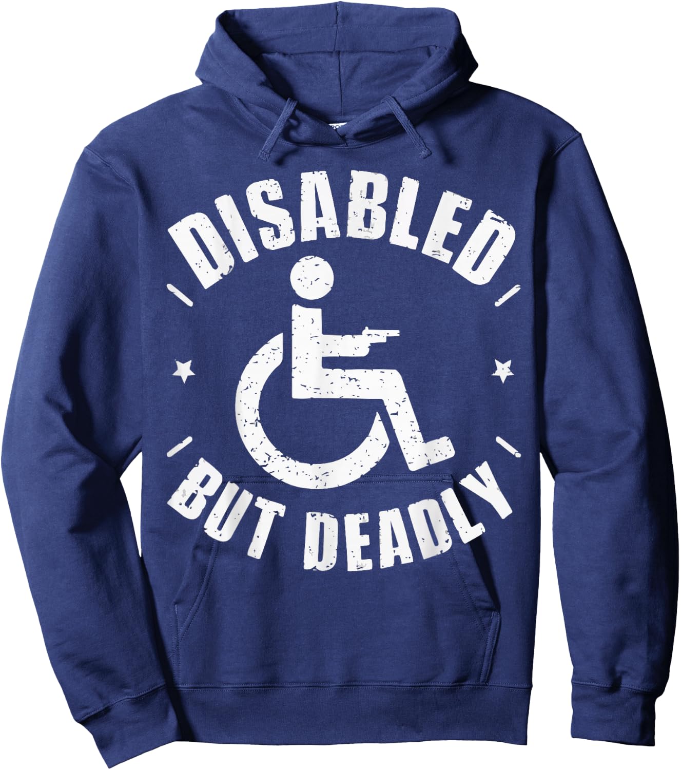Disabled Veteran Handicap Military Soldier Veterans Day Hoodie - Hoodie | Navy