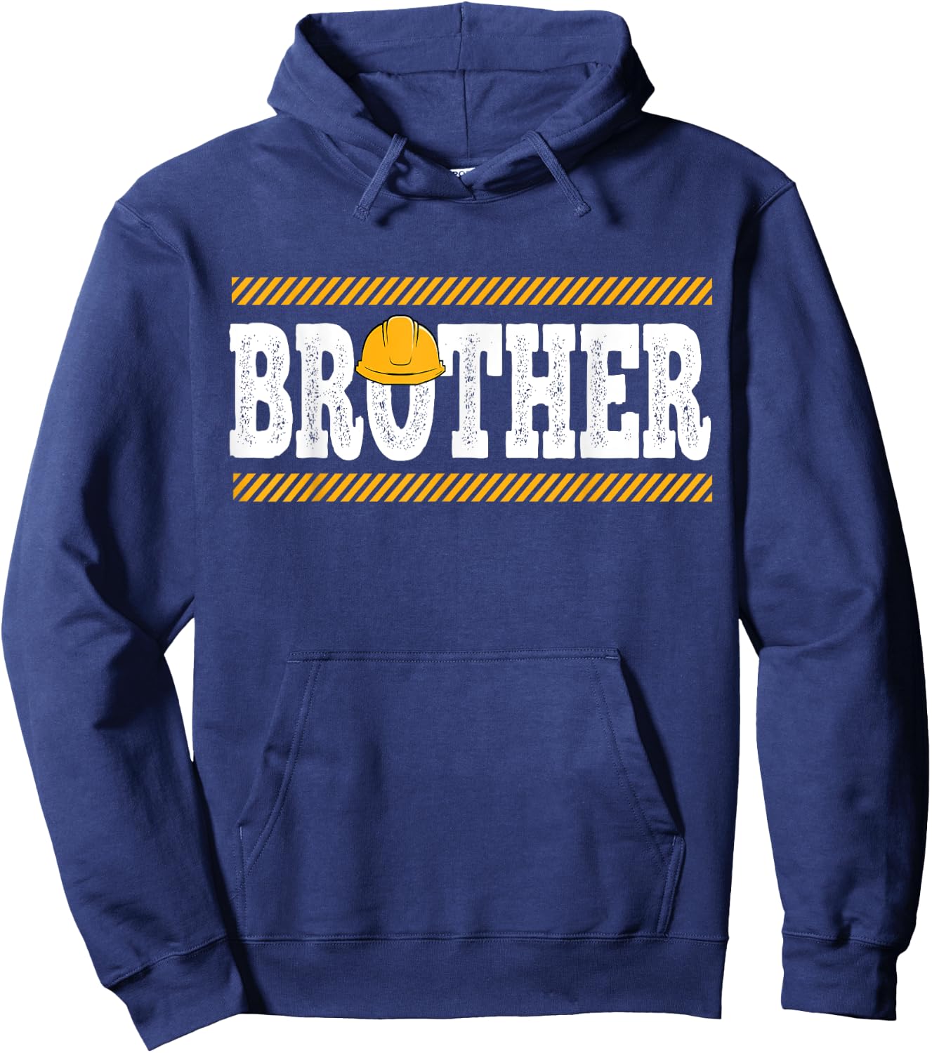 Funny Brother Construction Excavator Kids Boy Family Set Hoodie - Hoodie | Navy