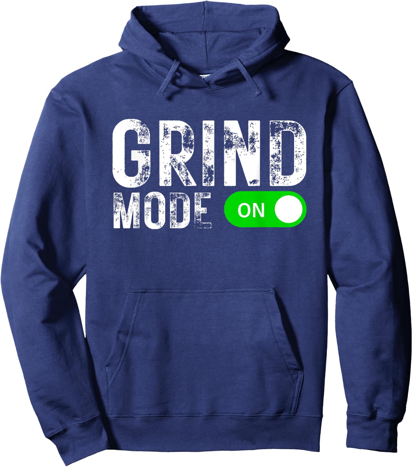 Grind Mode On Hustle Business Y2K Gym Workout Entrepreneur Hoodie - Hoodie | Navy