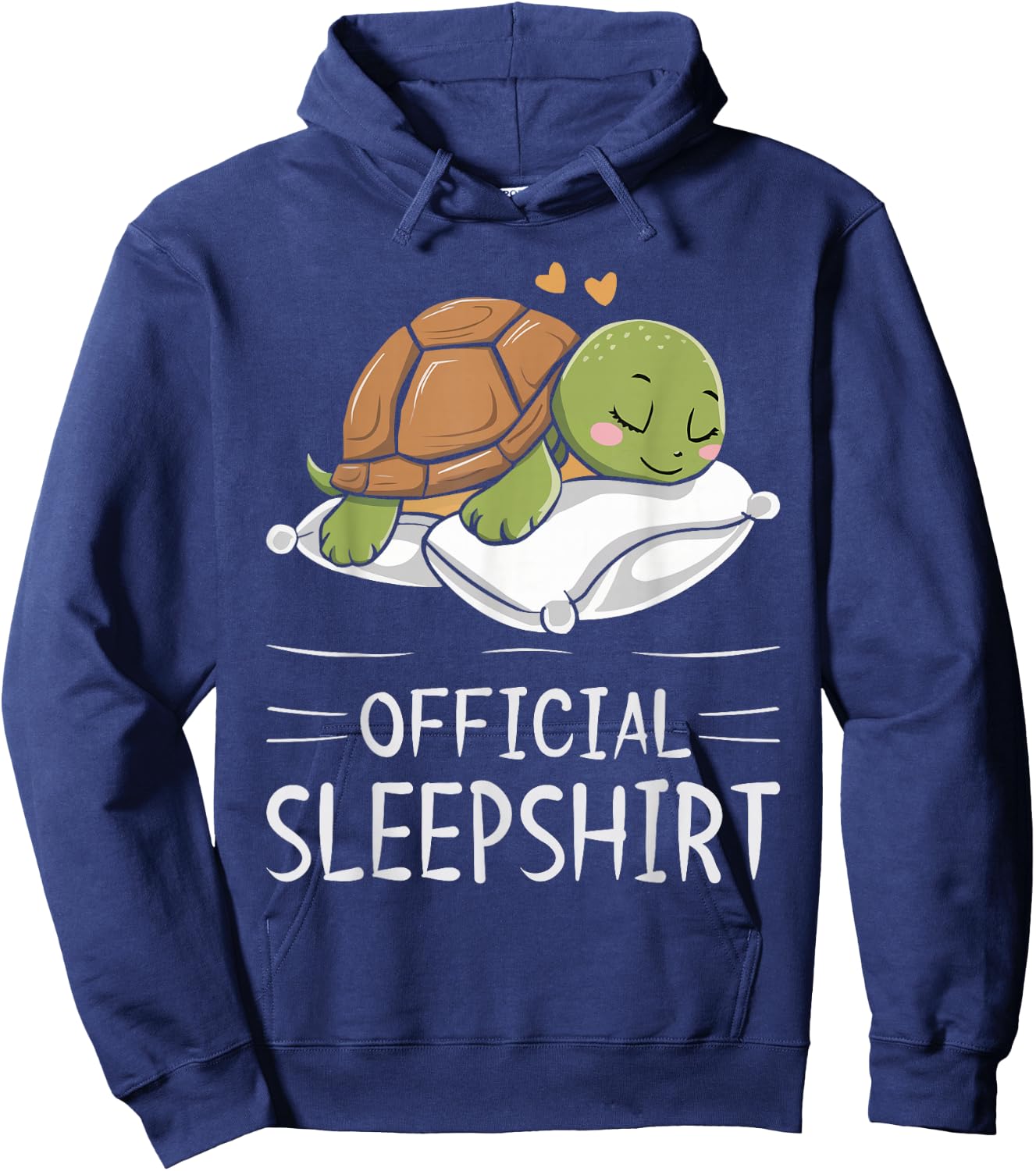 Turtle Official Sleepshirt Sleeping Turtles Hoodie - Hoodie | Navy