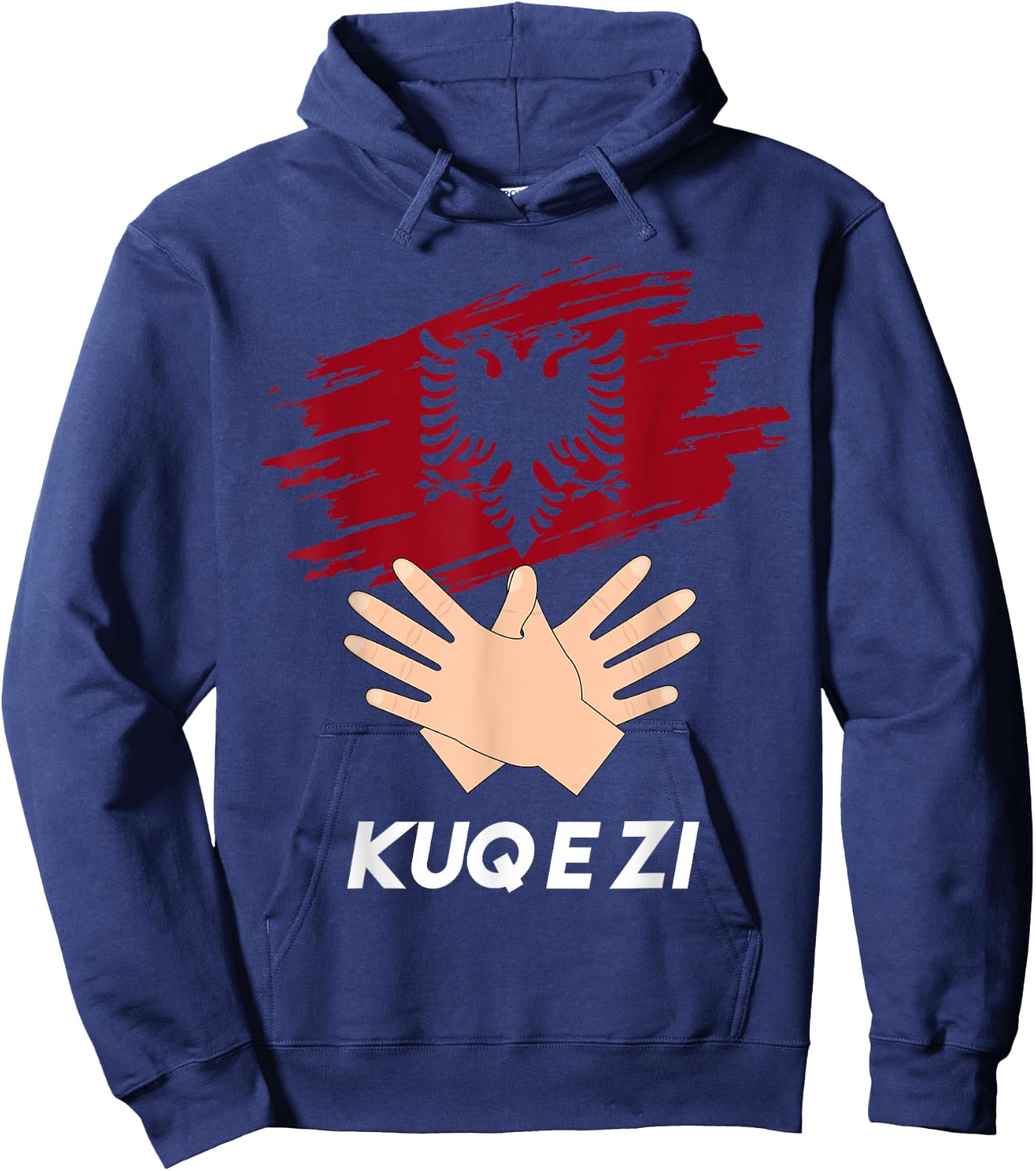 Albanian Flag Shqip Shqiponja Albanian Eagle Albania Hoodie - Hoodie | Navy
