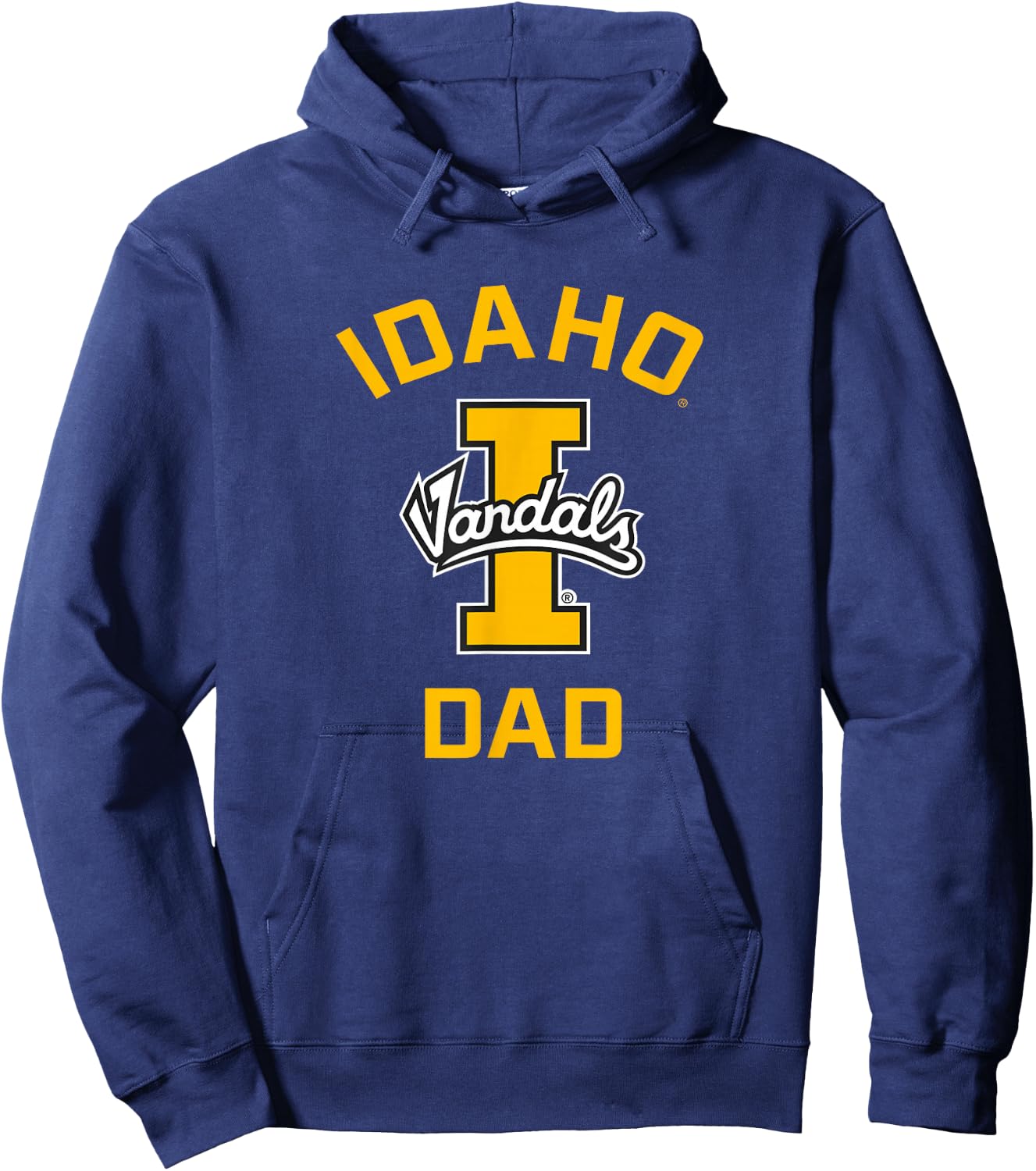 University of Idaho Vandals Arched Dad Hoodie - Hoodie | Navy