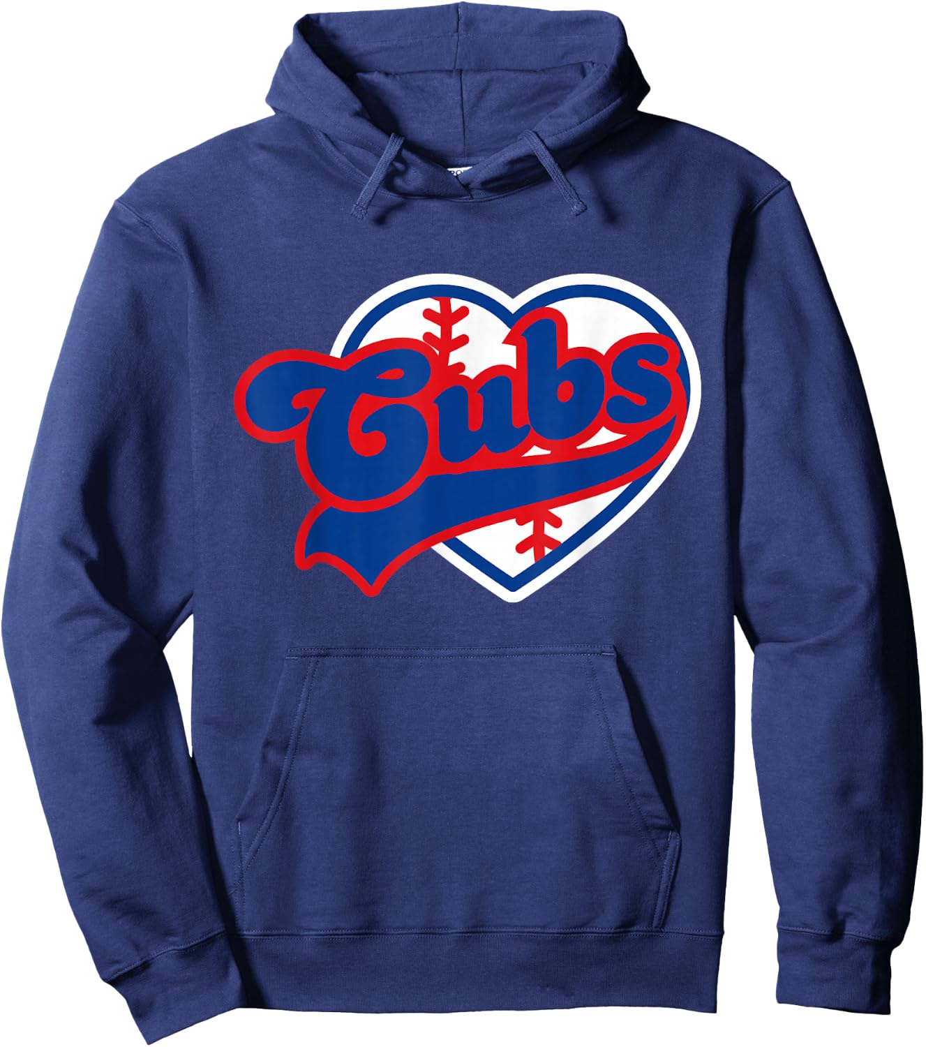 Retro Cubs Last Name Personalized Apparel Cubs Lover Men Hoodie - Hoodie | Navy