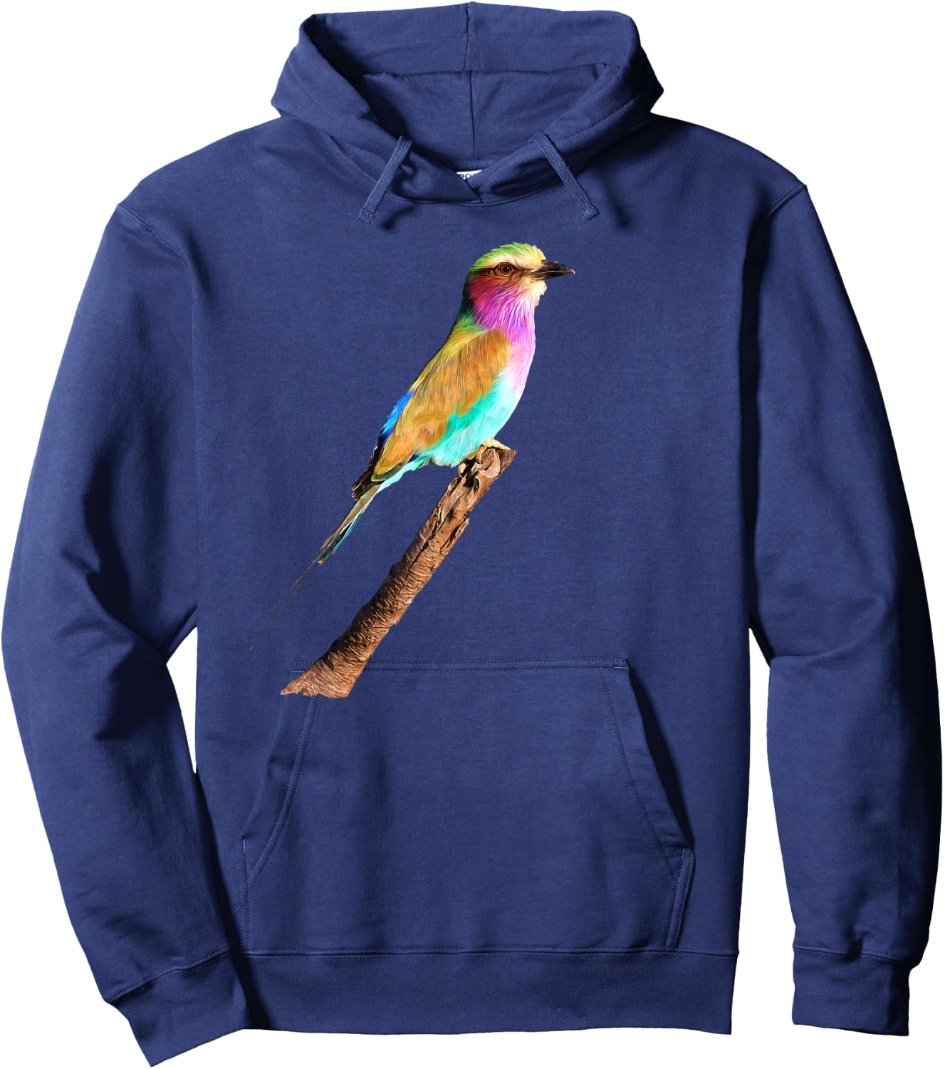 Lilac-breasted Roller Artwork for Bird Watchers Hoodie - Hoodie | Navy
