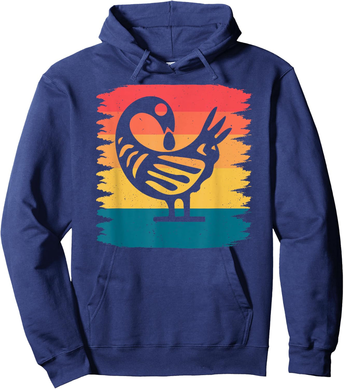 African Routes Sankofa Adinkra Black History Art Hoodie - Hoodie | Navy
