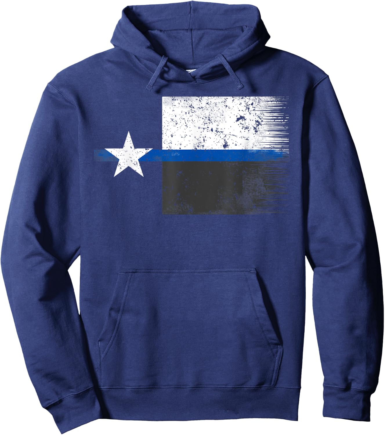 Texas Highway Patrol Ranger Law Enforcement Thin Blue Line F Hoodie - Hoodie | Navy