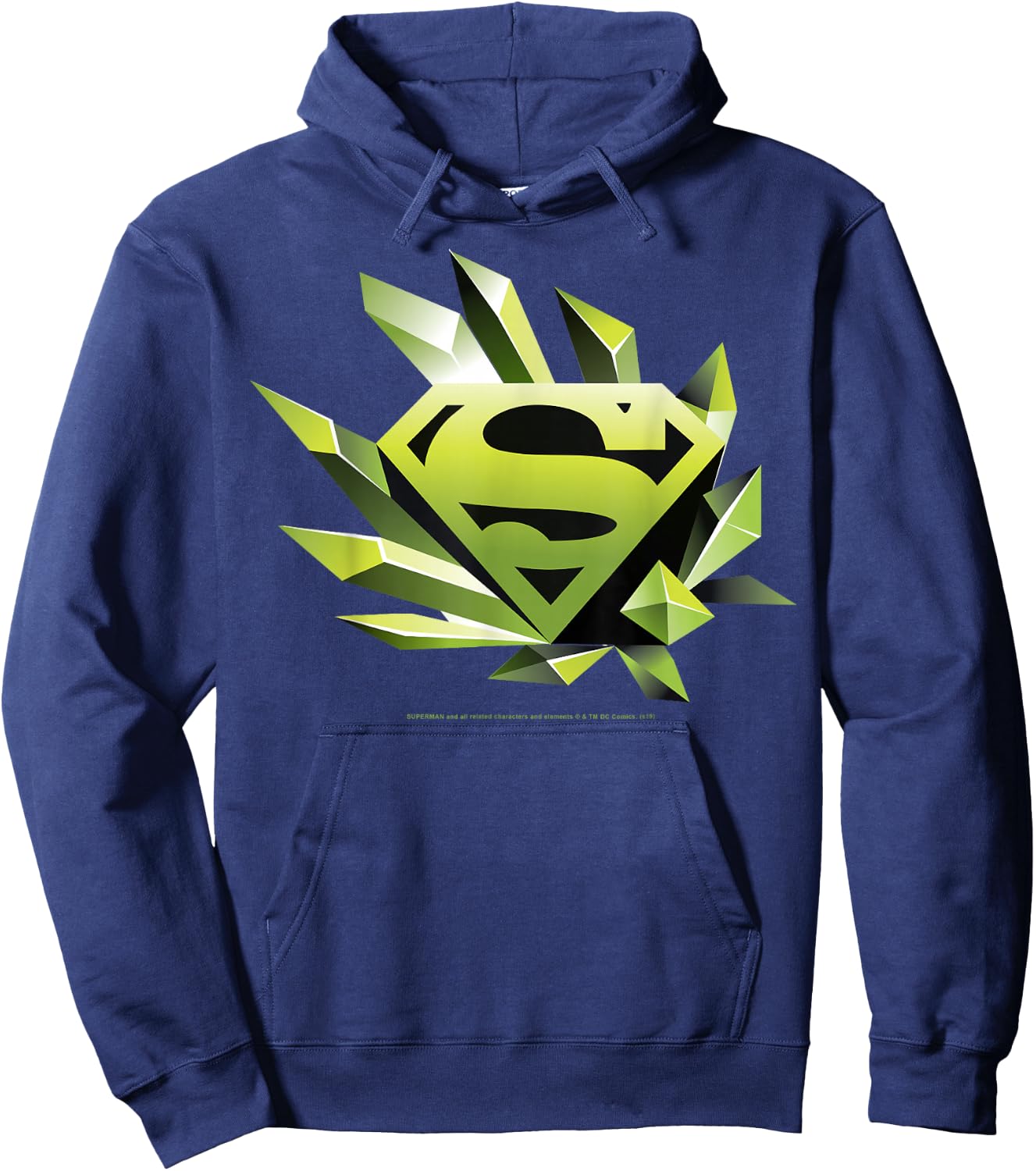 DC Comics Superman Kryptonite Chest Logo Hoodie - Hoodie | Navy